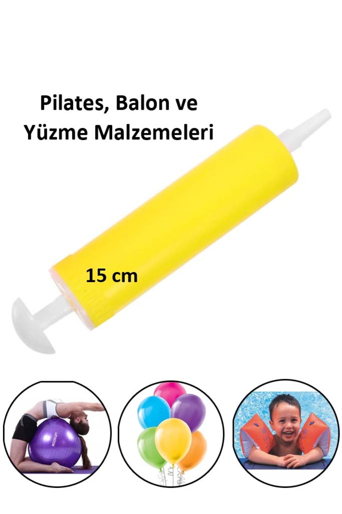 Liggo Pilates Topu Şişirme Pompası Balon Pompası Yüzme Malzemeleri Şişirme Pompası
