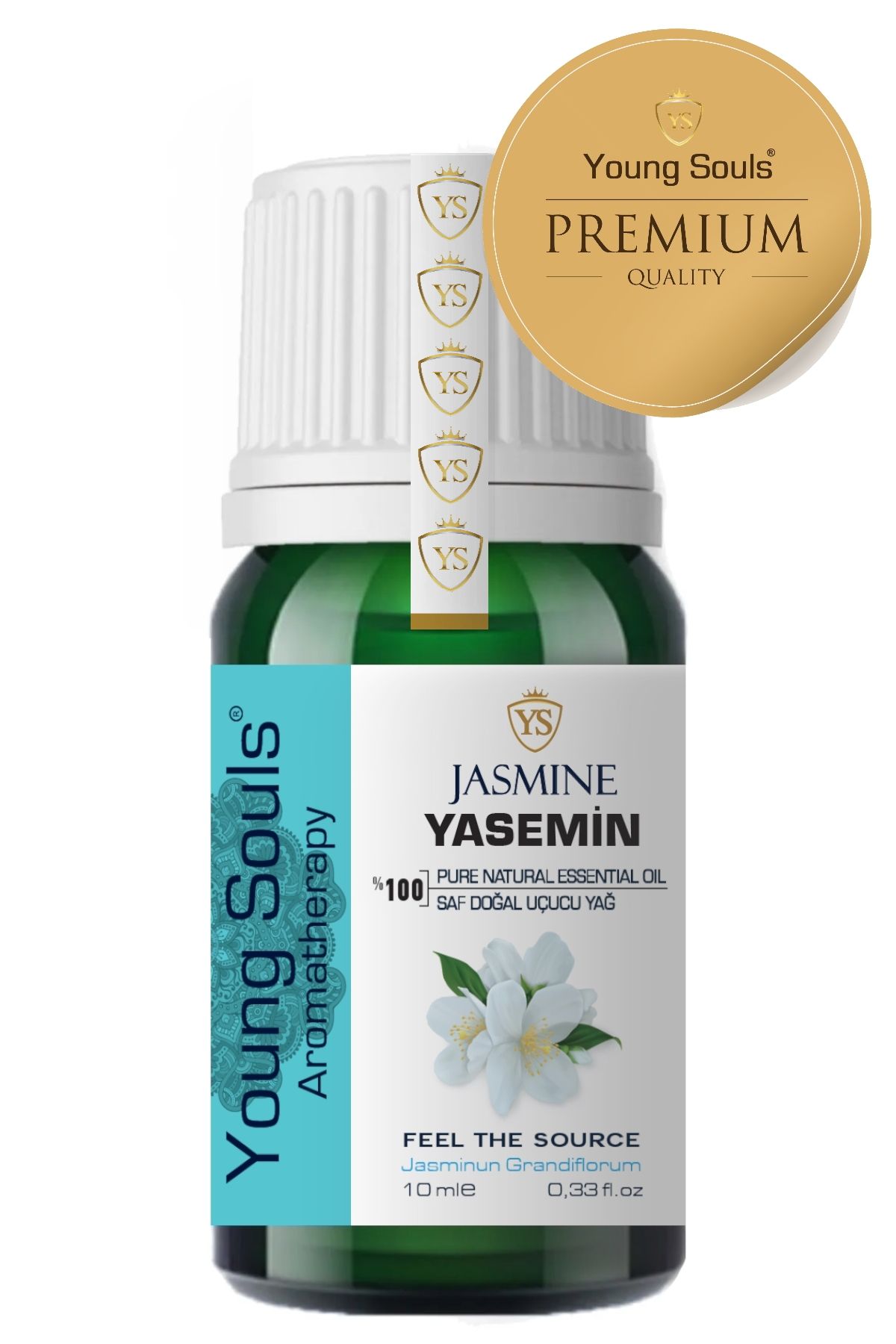YOUNG SOULS Aromatherapy Jasmine Essential Oil Yasemin Uçucu Yağ 10 Ml