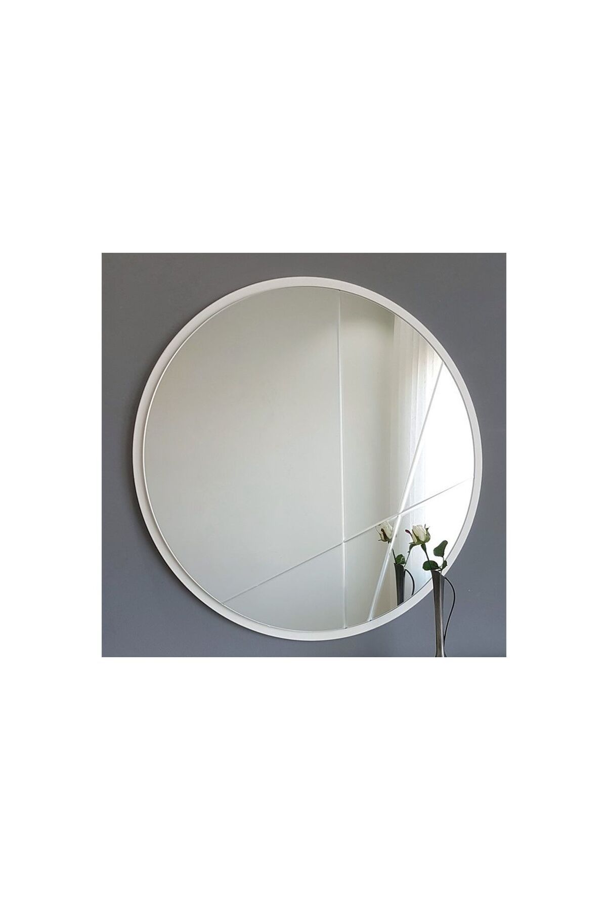 Vivense Neostill Dekoratif Ayna Modern Desen 60cm Yuvarlak