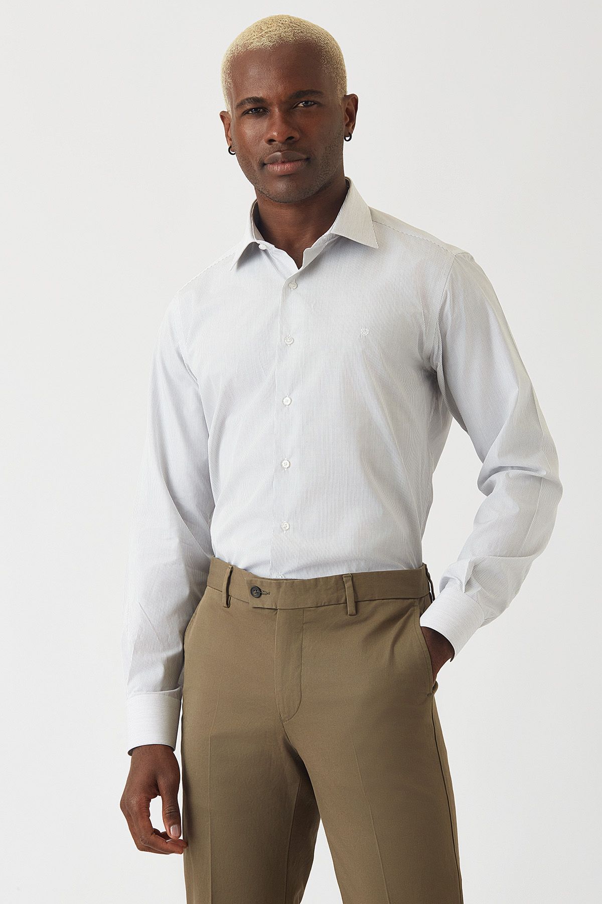 Bisse Erkek Regular Fit Uzun Kollu Klasik Gömlek Sıyah