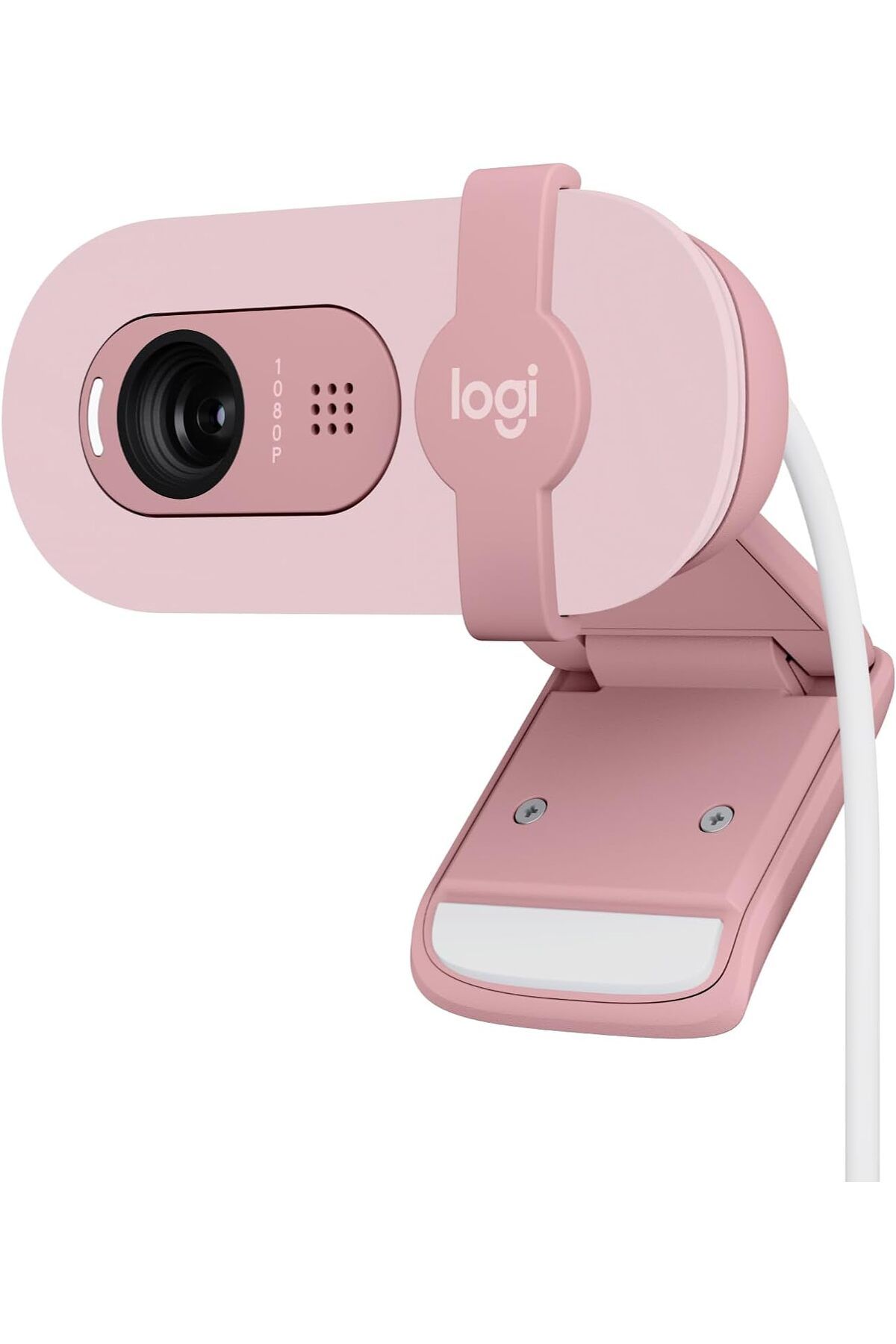logitech 100 Full HD 1080p Gizlilik Kapaklı fonlu Web Kamerası - Pembe