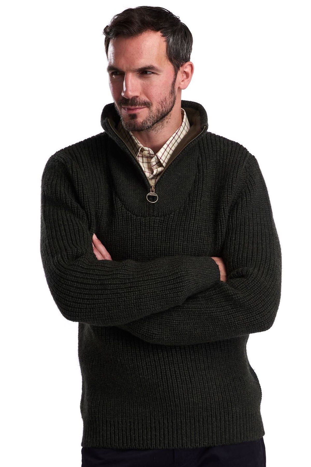 Barbour New Tyne H Zip Pullover Ol51 Olive Dominican Republic Ubuy