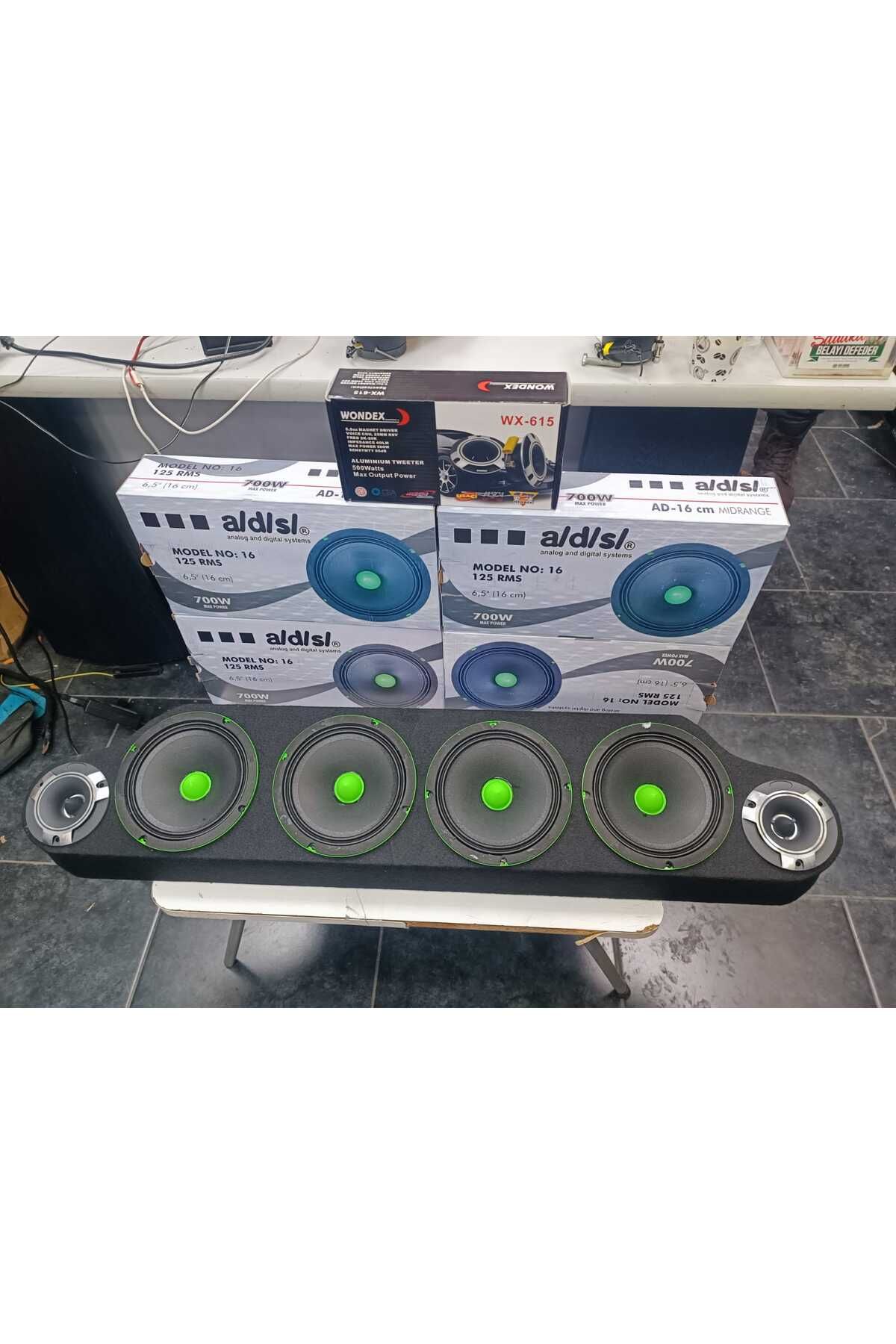 ADS BOSMAN 16 cm midrange YENİ TASARIM KURŞUN GÖBEK SET KAMPANYA PANTİZOT DAHİL 700 WATT 125 RMS