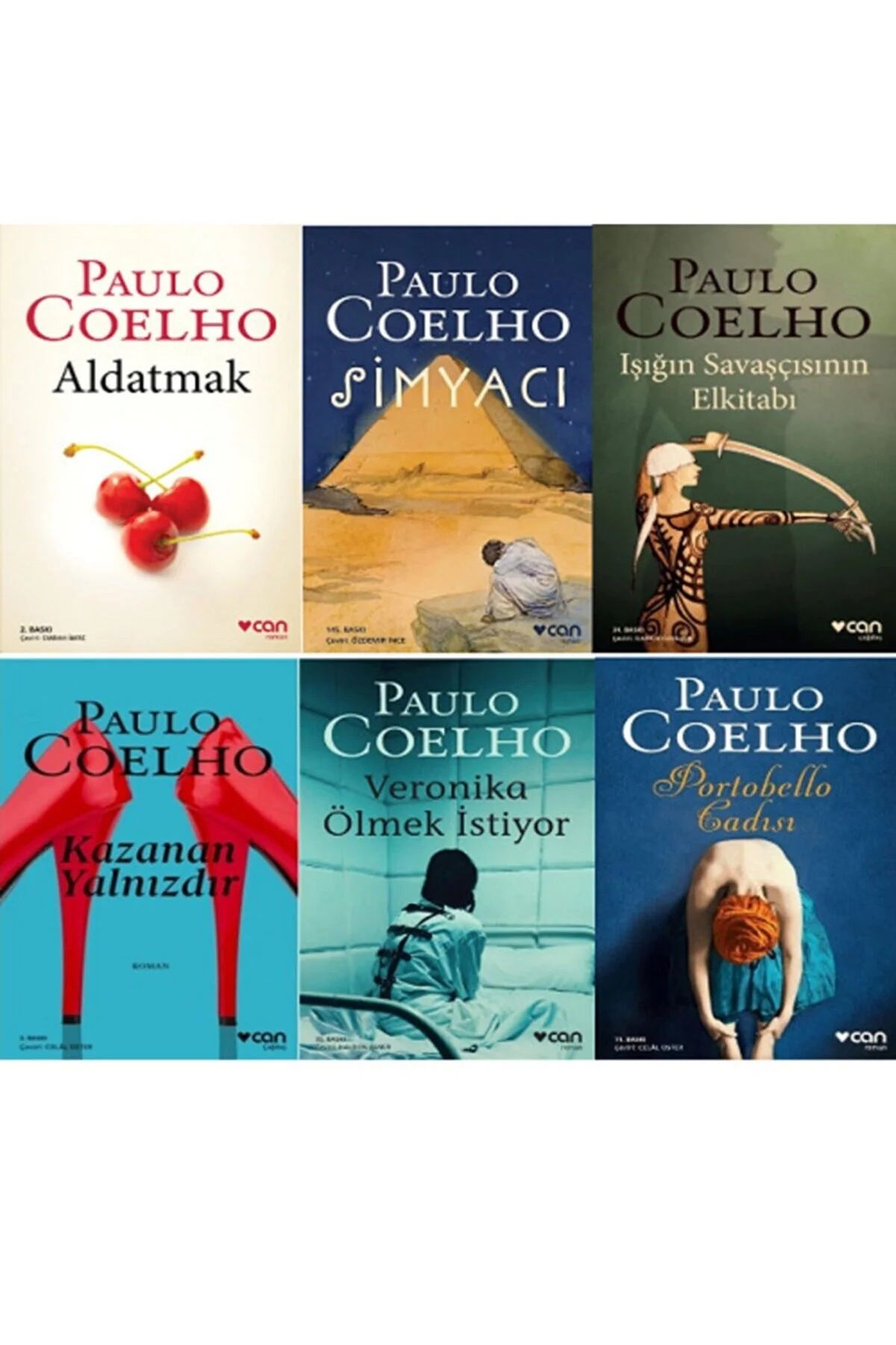 Can Yayınları Aldatmak - Kazanan Yalnızdır - Portobello Cadısı - Simyacı / 6 Kitap Set - Paulo Coelho