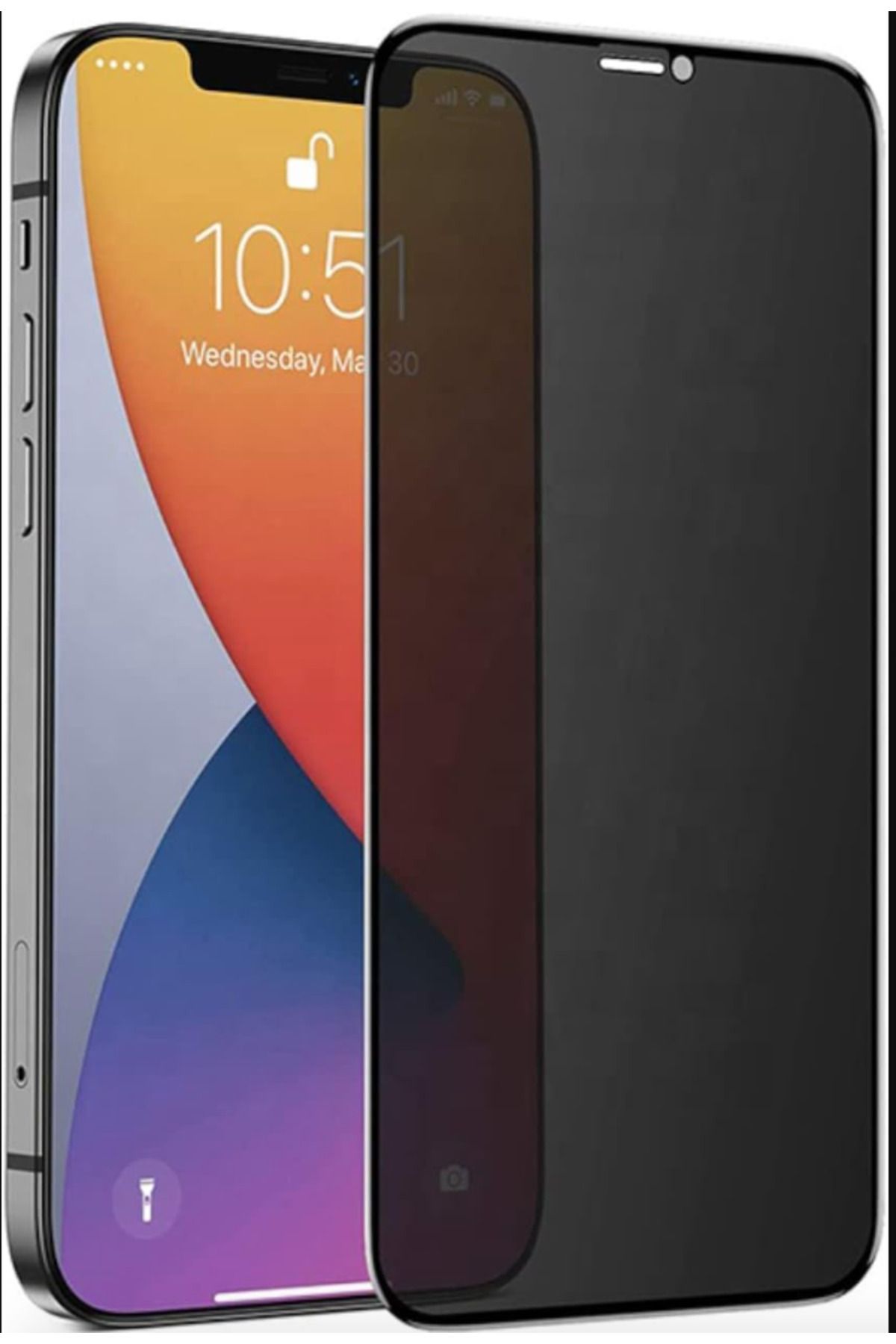 emybox Apple Iphone 11/xr Uyumlu Tam Kaplayan Görünmez Hayalet Privacy Ekran Koruyucu Camı 6.1 Inç