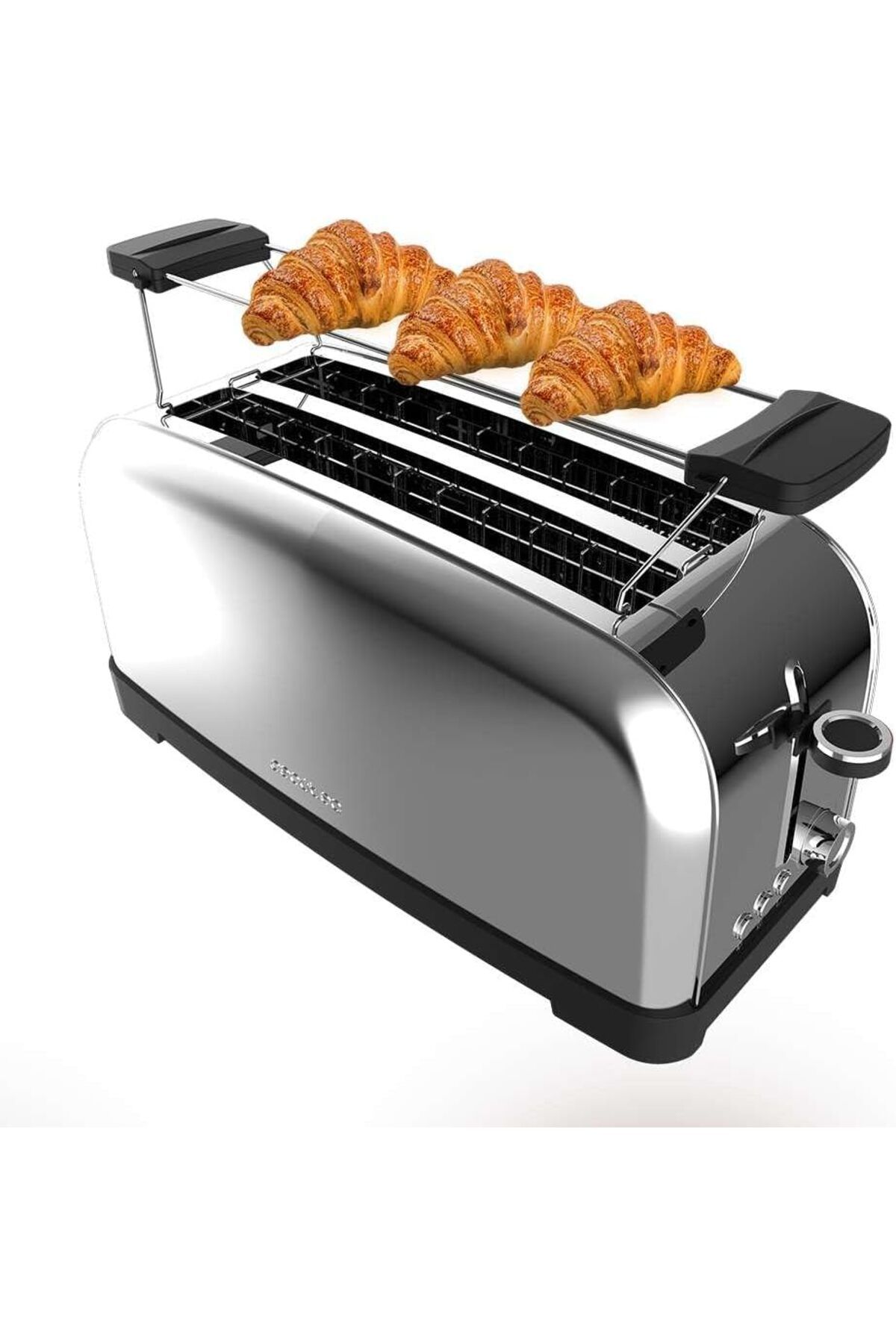 CECOTEC Dikey Ekmek Kızartma Makinesi Toastin' Time 1500 Yeşil, 1500 W, Çift Uzun ve Geniş Yarık