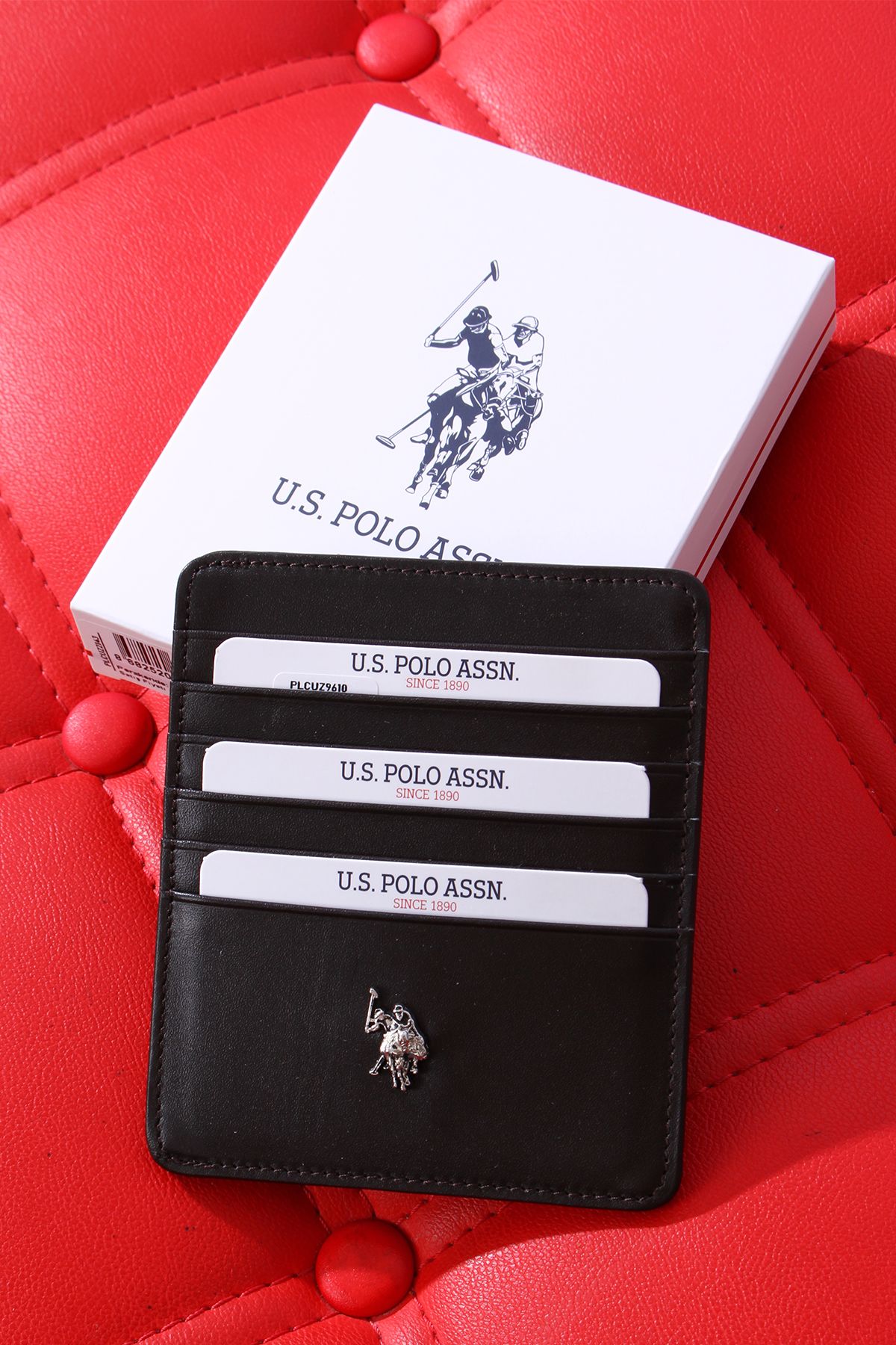 U.S. Polo Assn. U.S. POLO ASSN. 9608-09-10 HAKİKİ DERİ CÜZDAN KARTLIK KAHVERENGİ