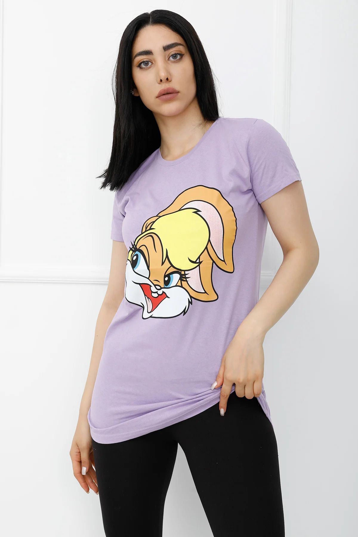 Lukas Bunny Baskılı Tshirt AçıkMor - 310.623.