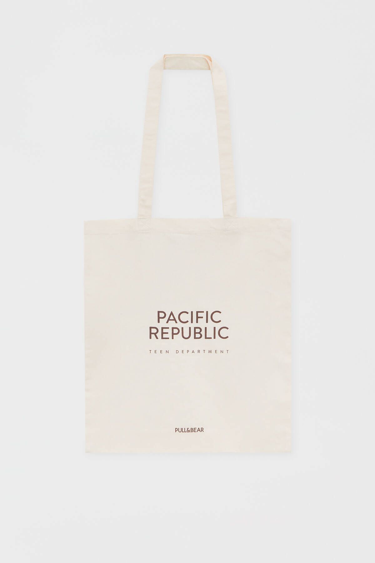 Pull & Bear Pacific Republic logolu tote çanta