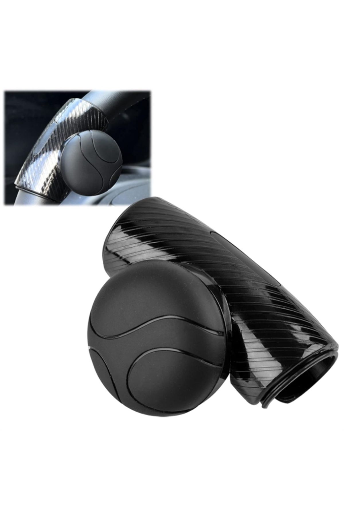 caraks Direksiyon Topuzu Geçme Model Siyah Renk 360 Derece Araç Direksiyon Topuzu - Caraks