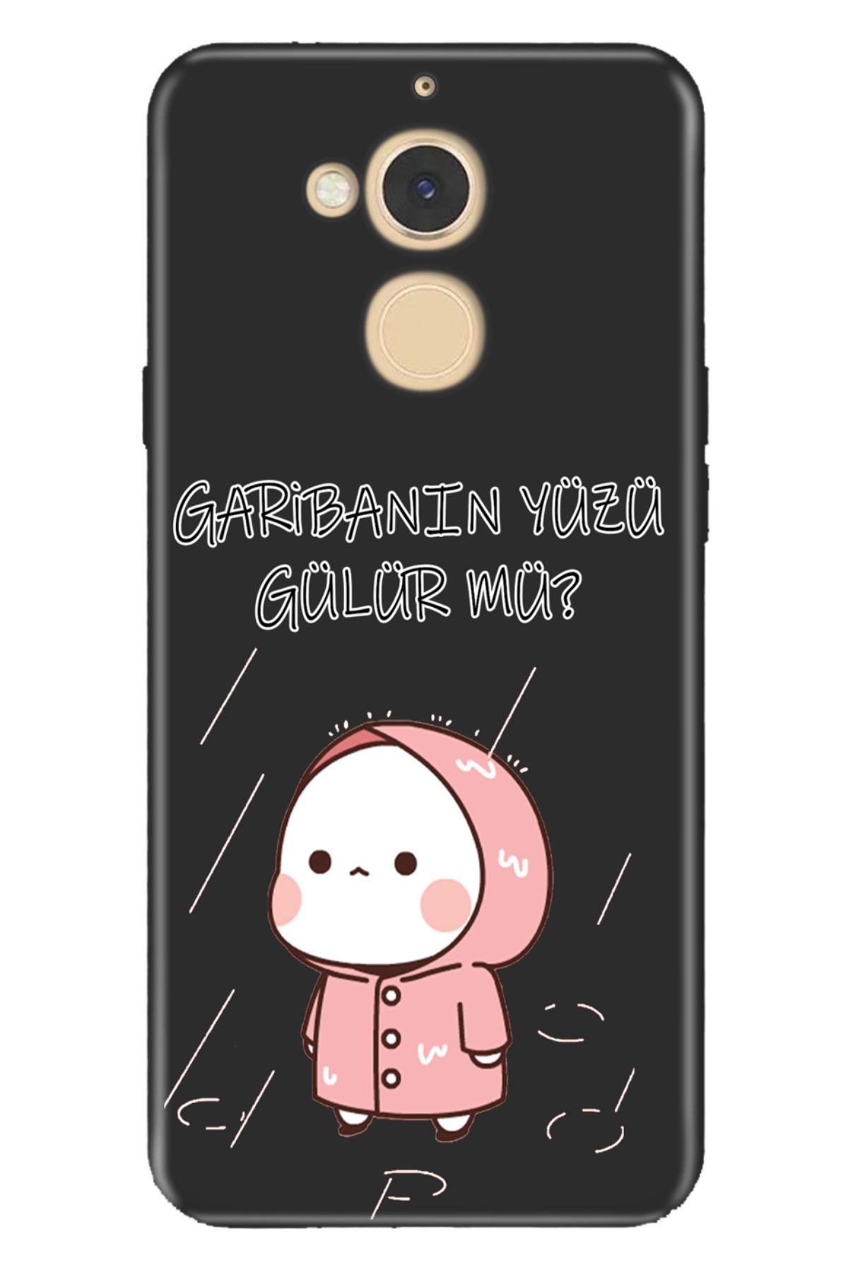 General Mobile GM 8 Uyumlu Kılıf Silikon Desenli Tam Koruma Resimli Garibanın Yüzü Gülür Mü