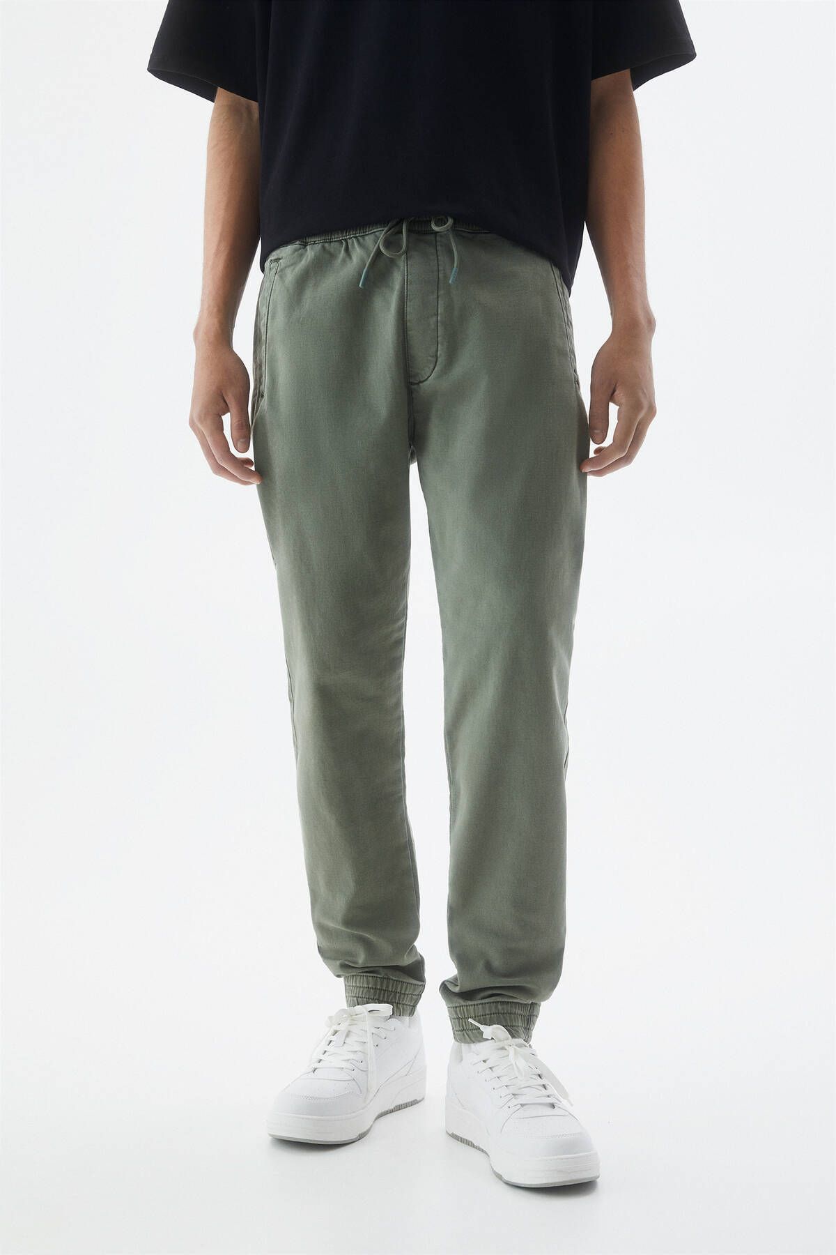Pull & Bear Basic yumuşak triko jogger pantolon