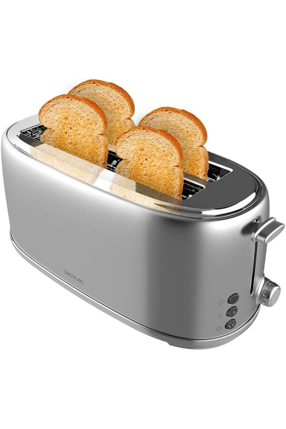 CECOTEC 4 Dilim Ekmek Kızartma Makinesi Tost&Taste 1600 Retro Double Inox
