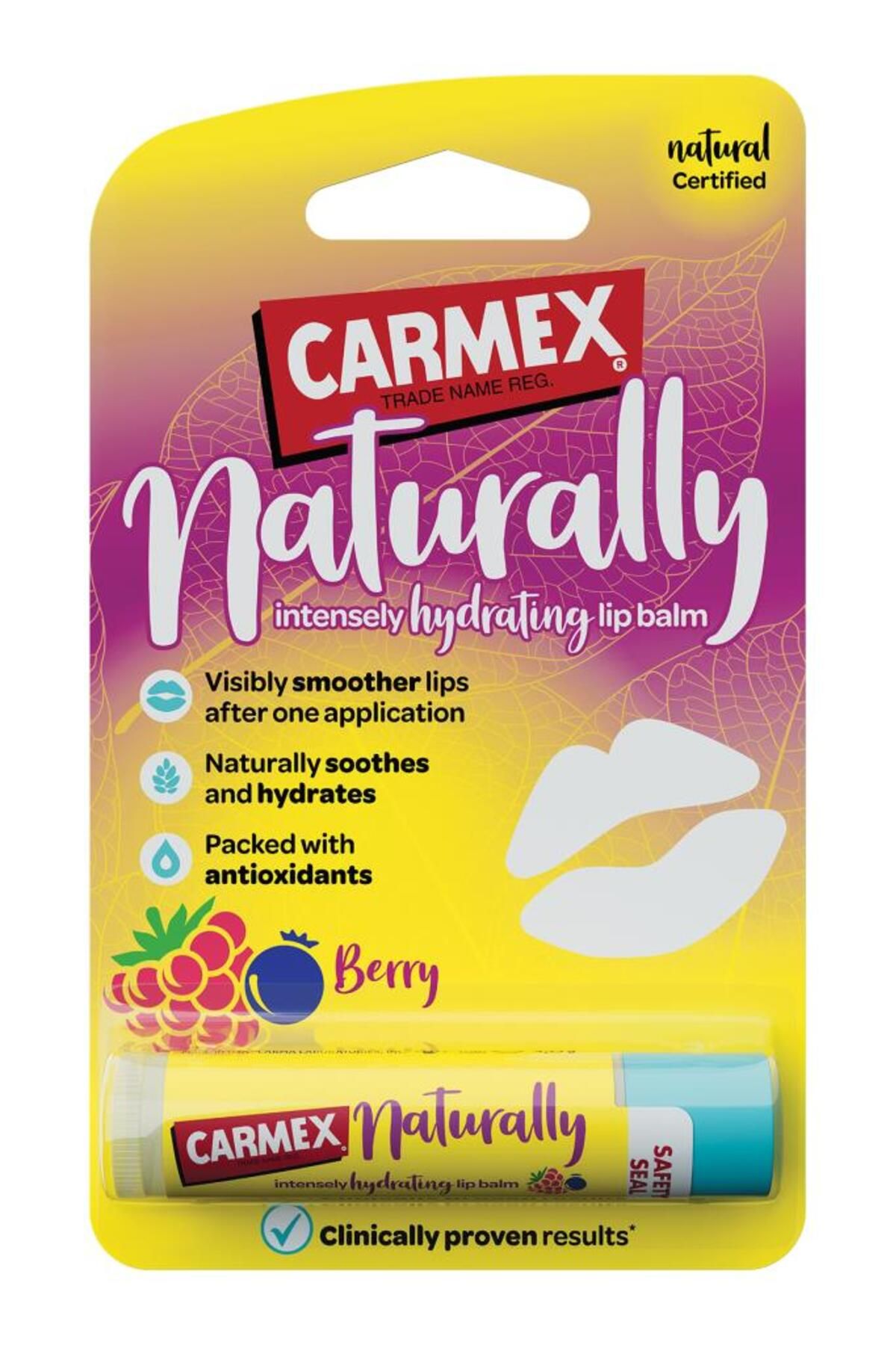Carmex Naturally Stick Dudak Balmı Berry 4.25 g