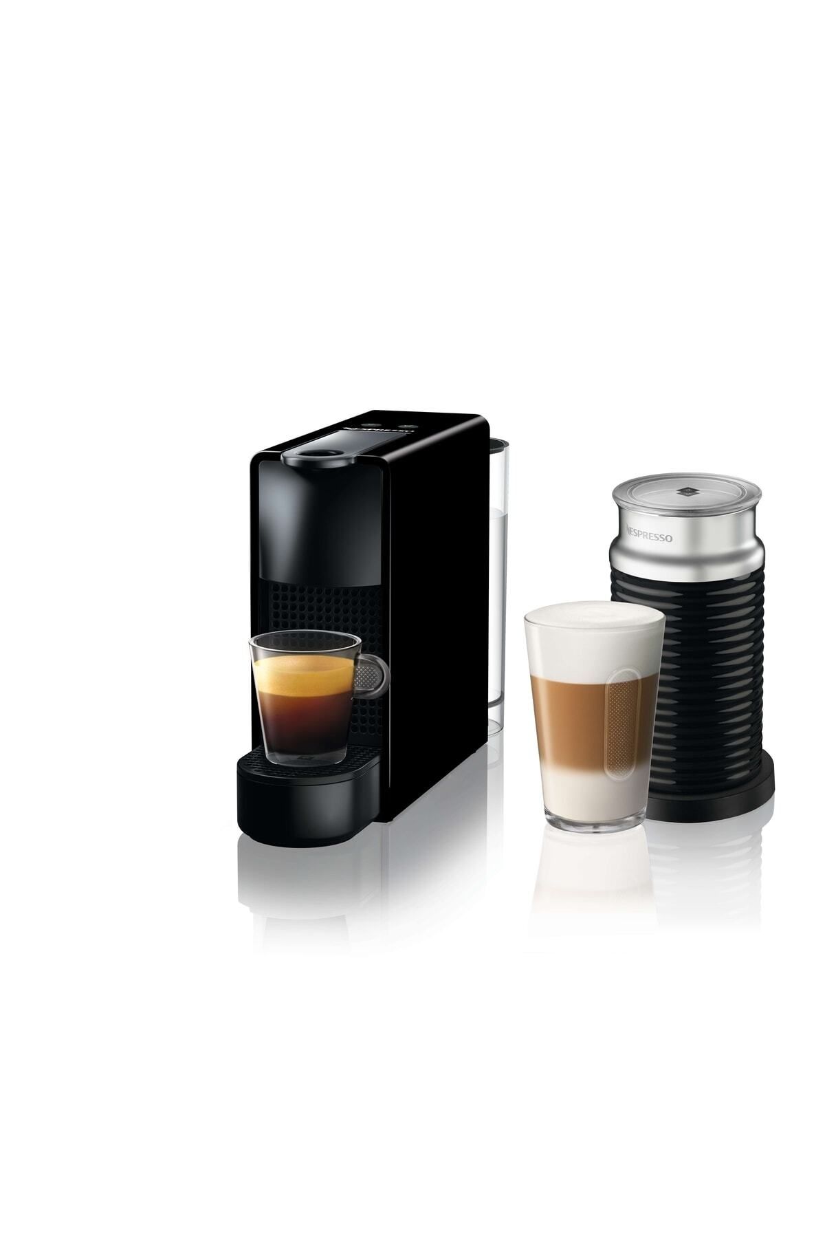 Nespresso C35 Essenza Mini Kahve Makinesi Ve Süt Köpürtücü Aksesuar, Siyah