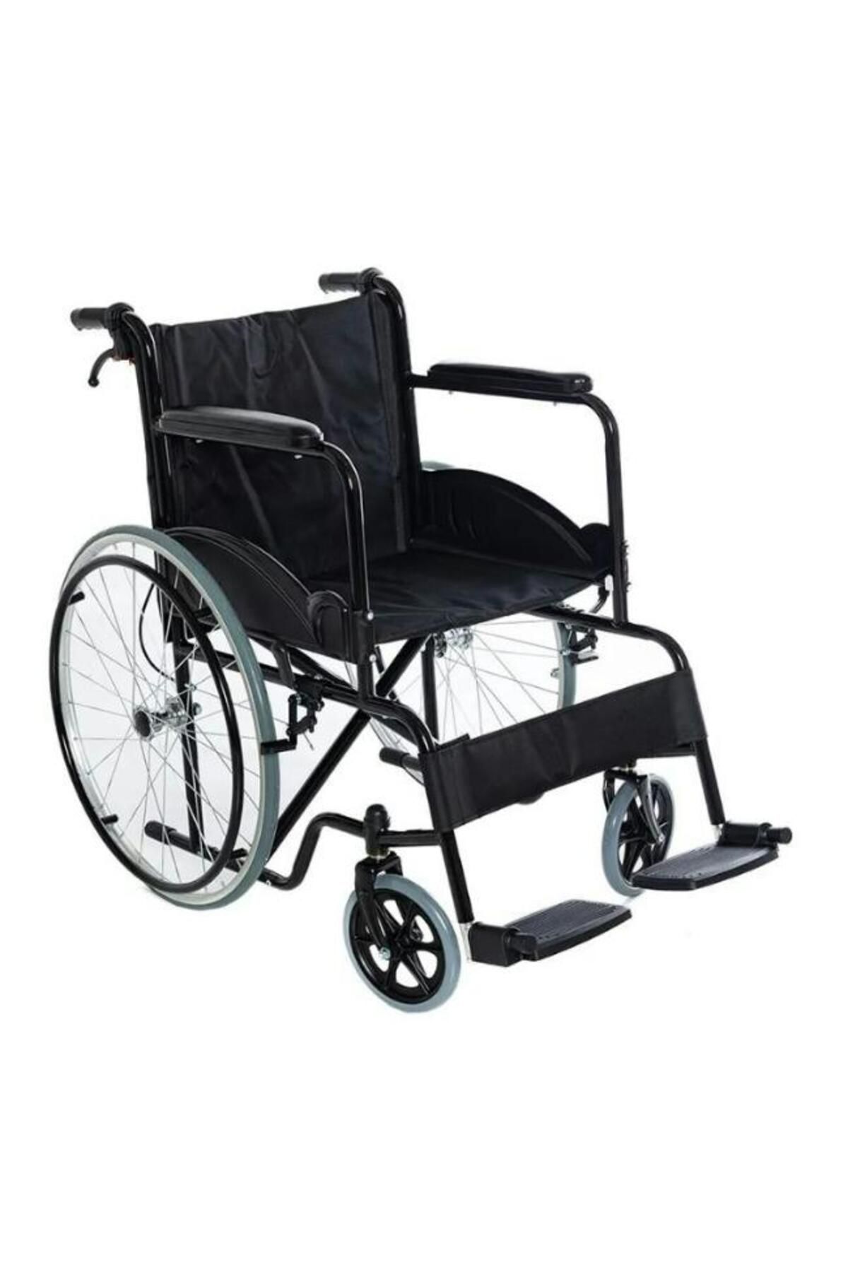 FUHASSAN Fh02 Katlanabilir Manuel Tekerlekli Sandalye Ve Krom Ayaklık