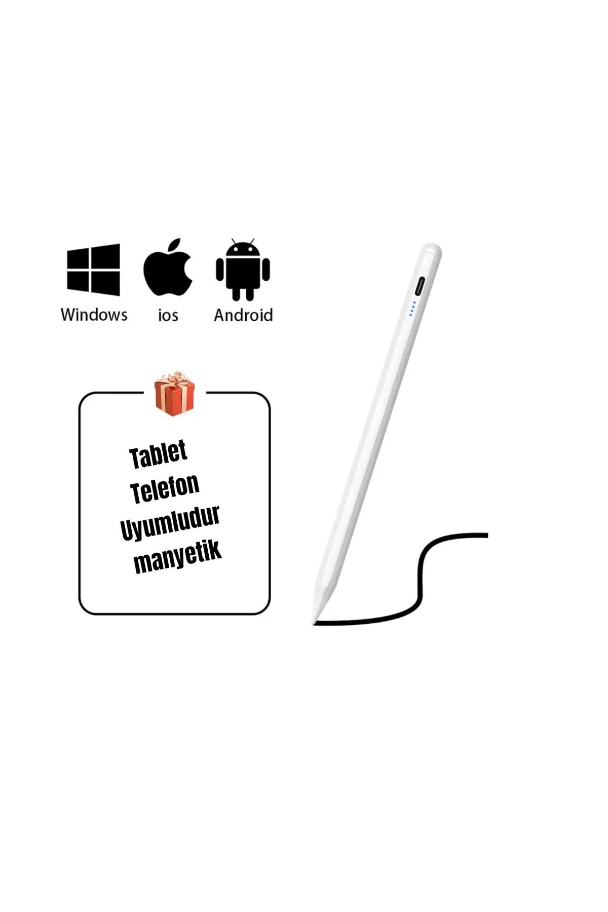 Dynego Tablet Kalemi Cep Telefonu İçin  Kalem Dokunmatik İos Android Windows Apple Xiaomi Huaweı Uyumlu