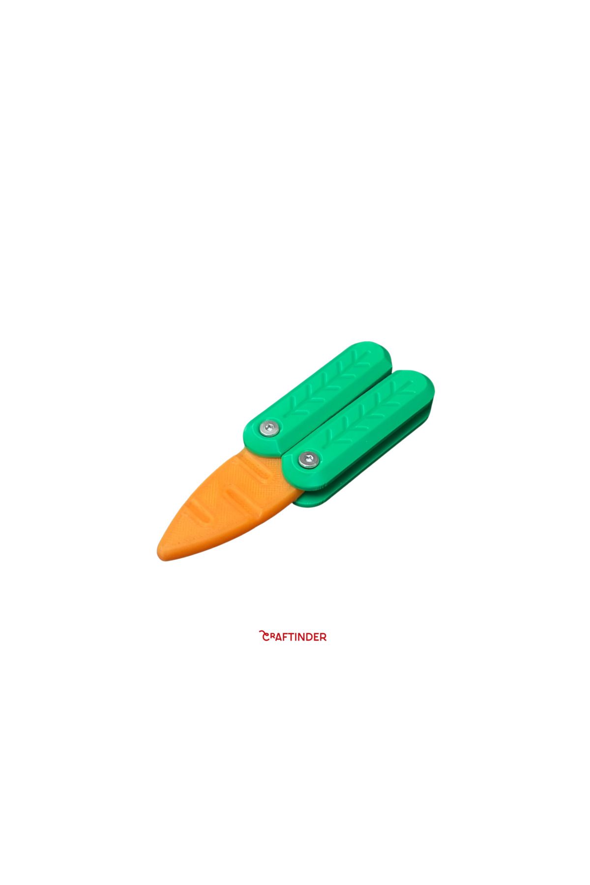 Craftinder Stres Bıçağı Yetişkin Ve Çocuklara Uygun El Oyuncağı Kelebek Mini Havuç Bıçak