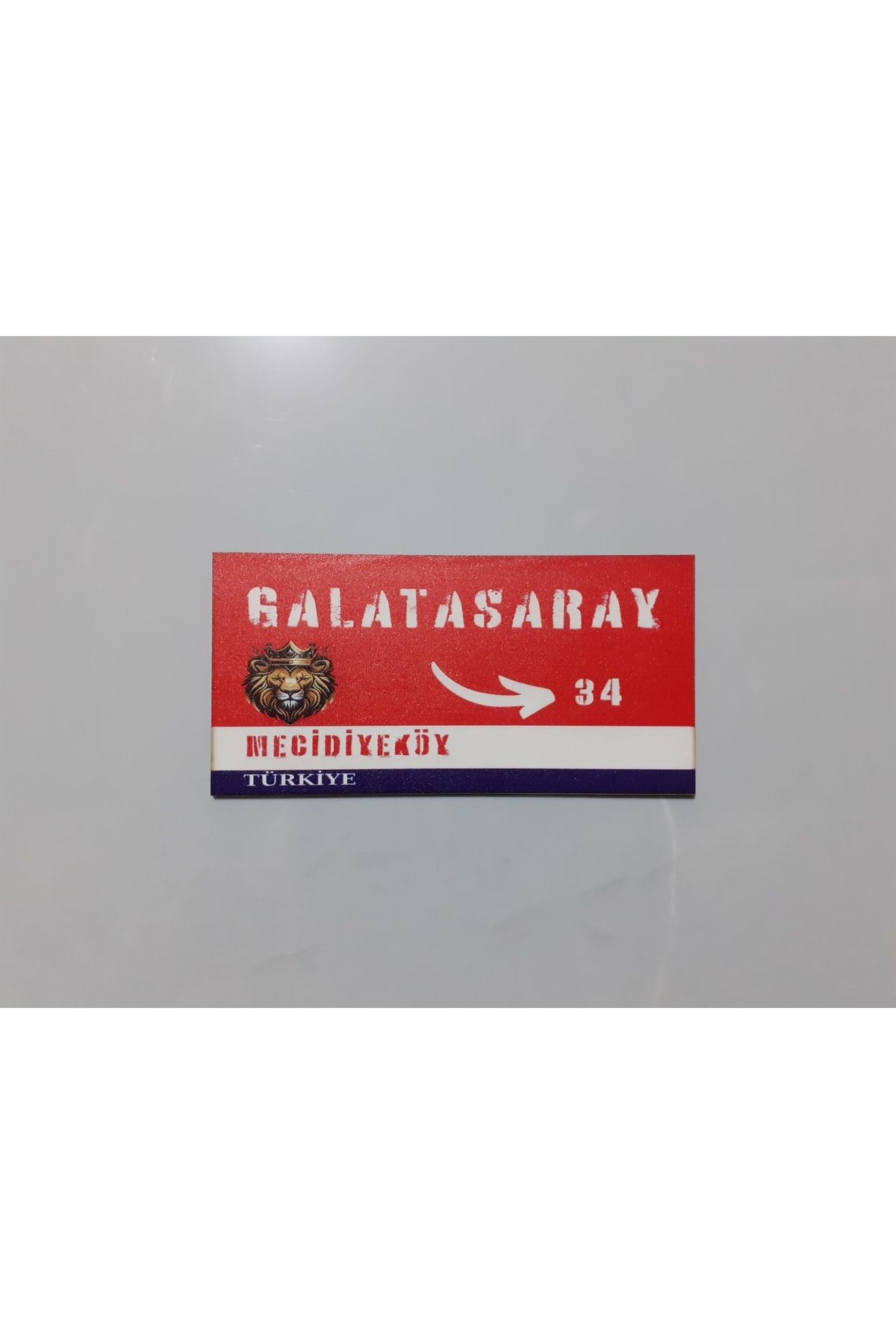 Massachusetts Galatasaray Yön Tabelası, ahşap poster, galatasaray posteri 13x22 cm
