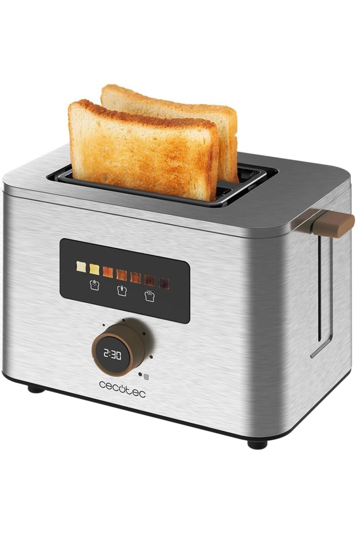 CECOTEC Dokunmatik Ekranlı Ekmek kızartma makinesi 2 Kısa Yuvalı, 950 W
