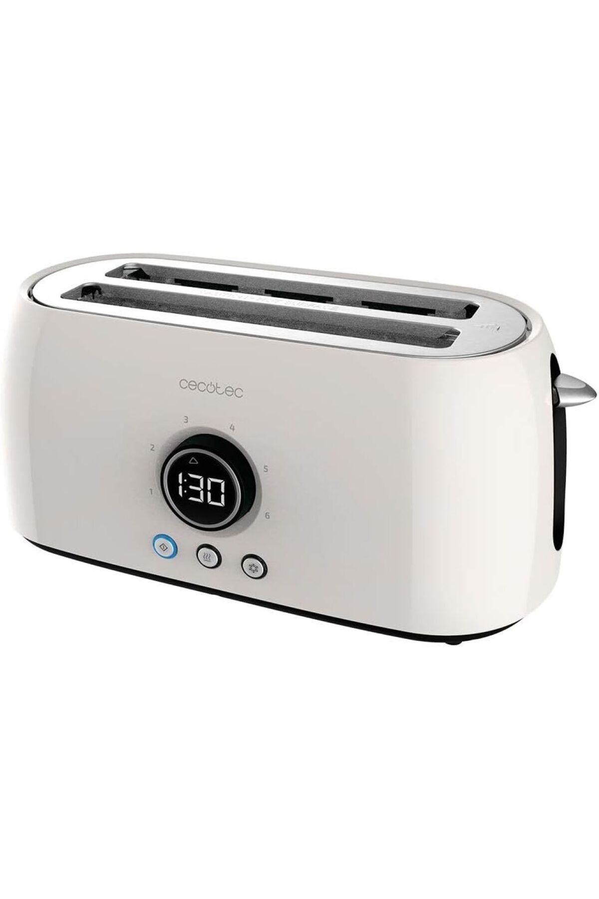CECOTEC Tostadora Dijital Ekranlı Ekmek Kızartma Makinesi, 1500W, Ekstra Çift Yuva
