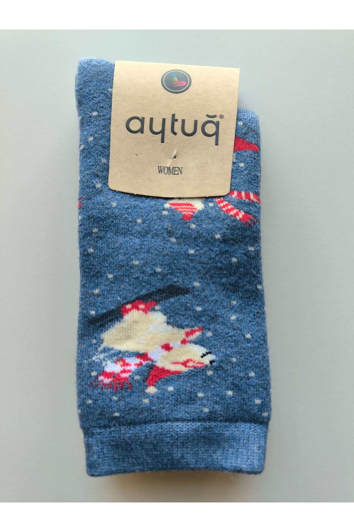 Aytuğ Yılbaşı Desenli Havlu Çorap