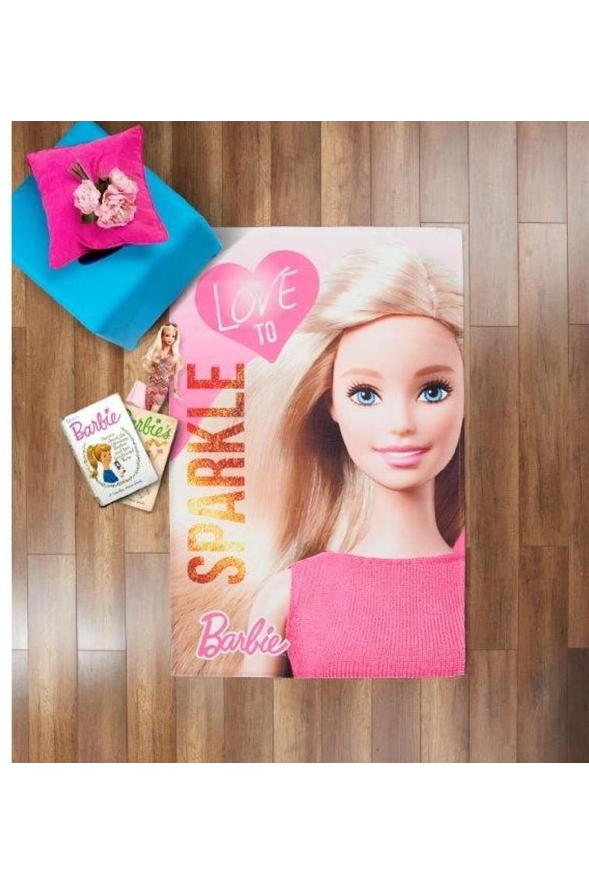 Taç Lisanslı Çocuk Halısı Barbie Sparkle 80x140