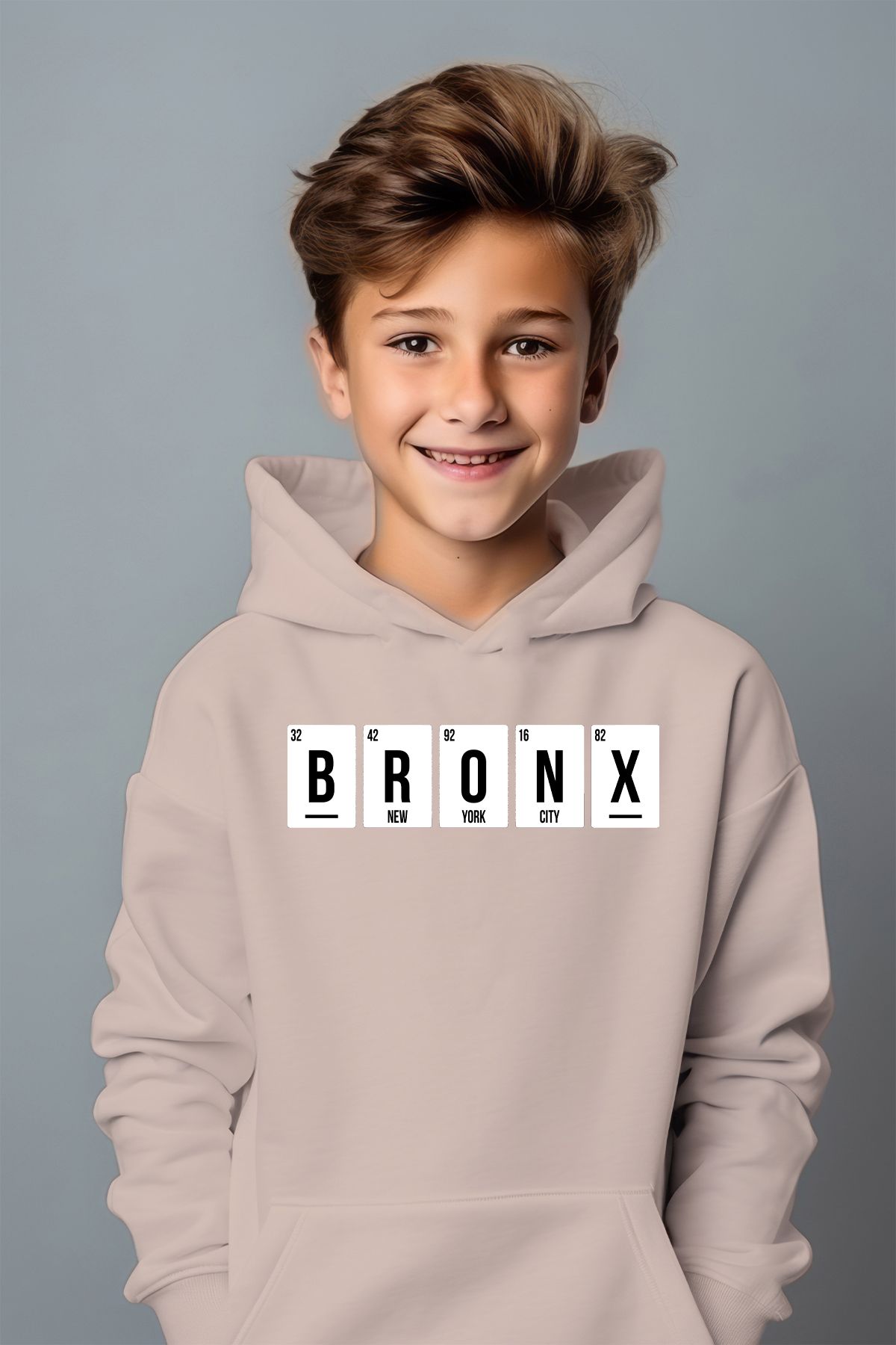 ADA BEBEK ÇOCUK Erkek Çocuk Bronx Baskılı Oversize Sweatshirt