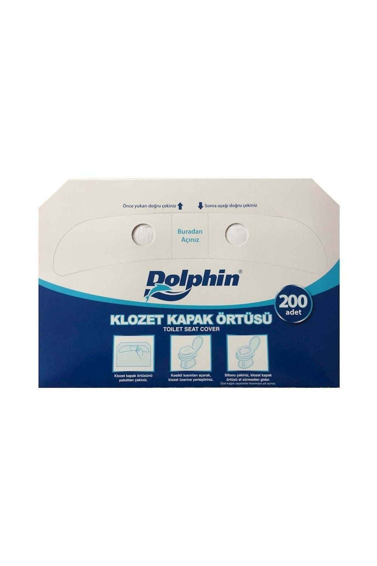 Dolphin Kağıt Klozet Kapak Örtüsü - 200'lü