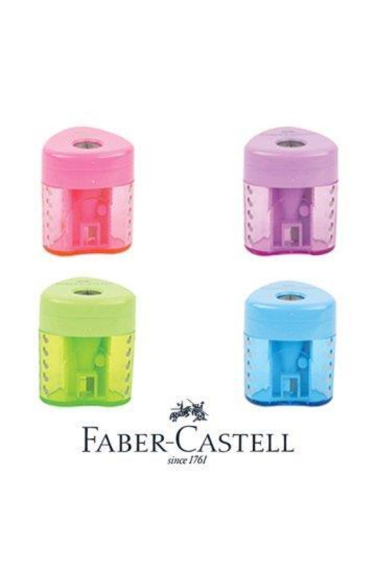 Faber Castell Grip Auto Canlı Renkler Kalemtraş 2 Adet