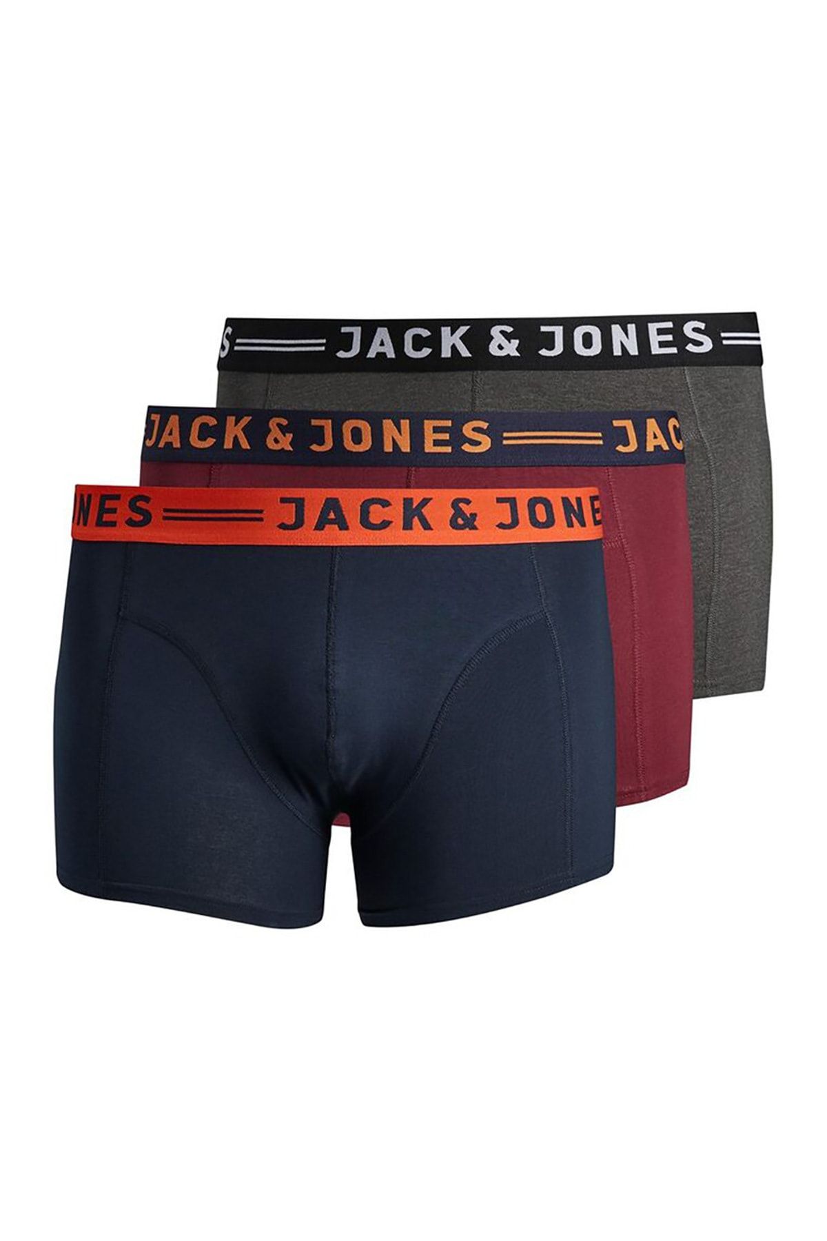 Jack & Jones Lichfield Erkek 3Lü Boxer (12147592-BUR)