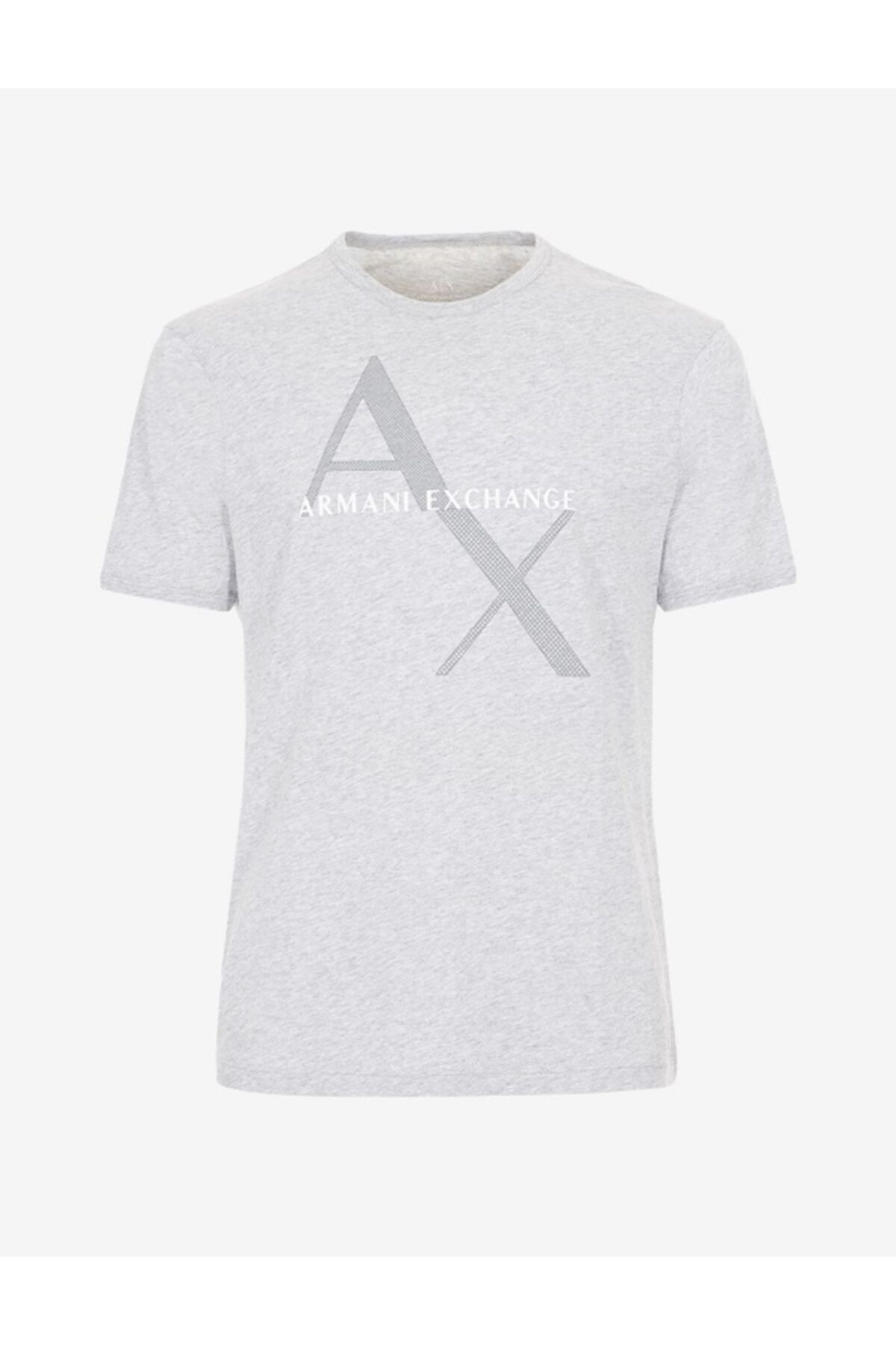 Armani Exchange Erkek Gri T-shirt