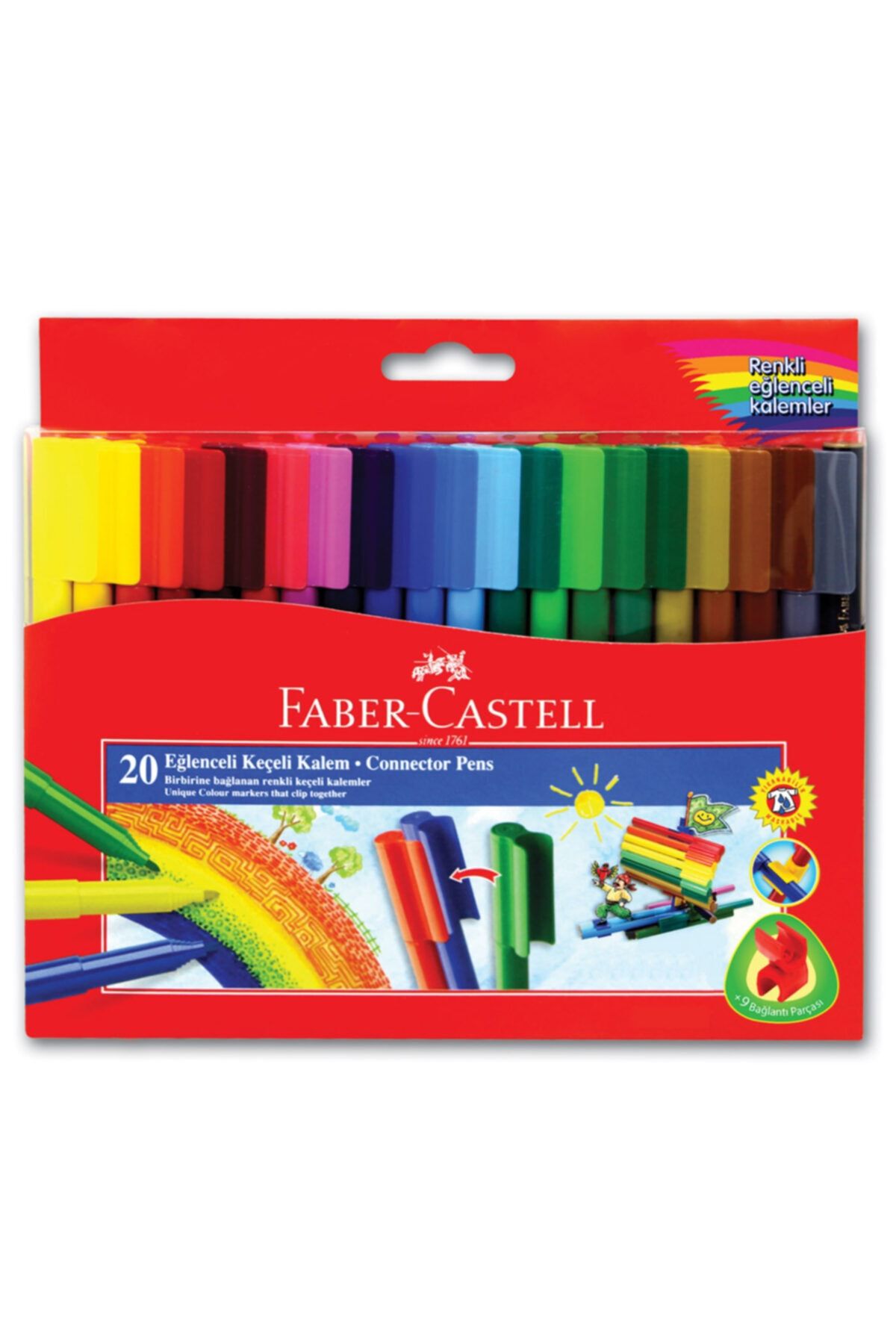 Faber Castell Keçeli Kalem Eğlenceli 20 Renk