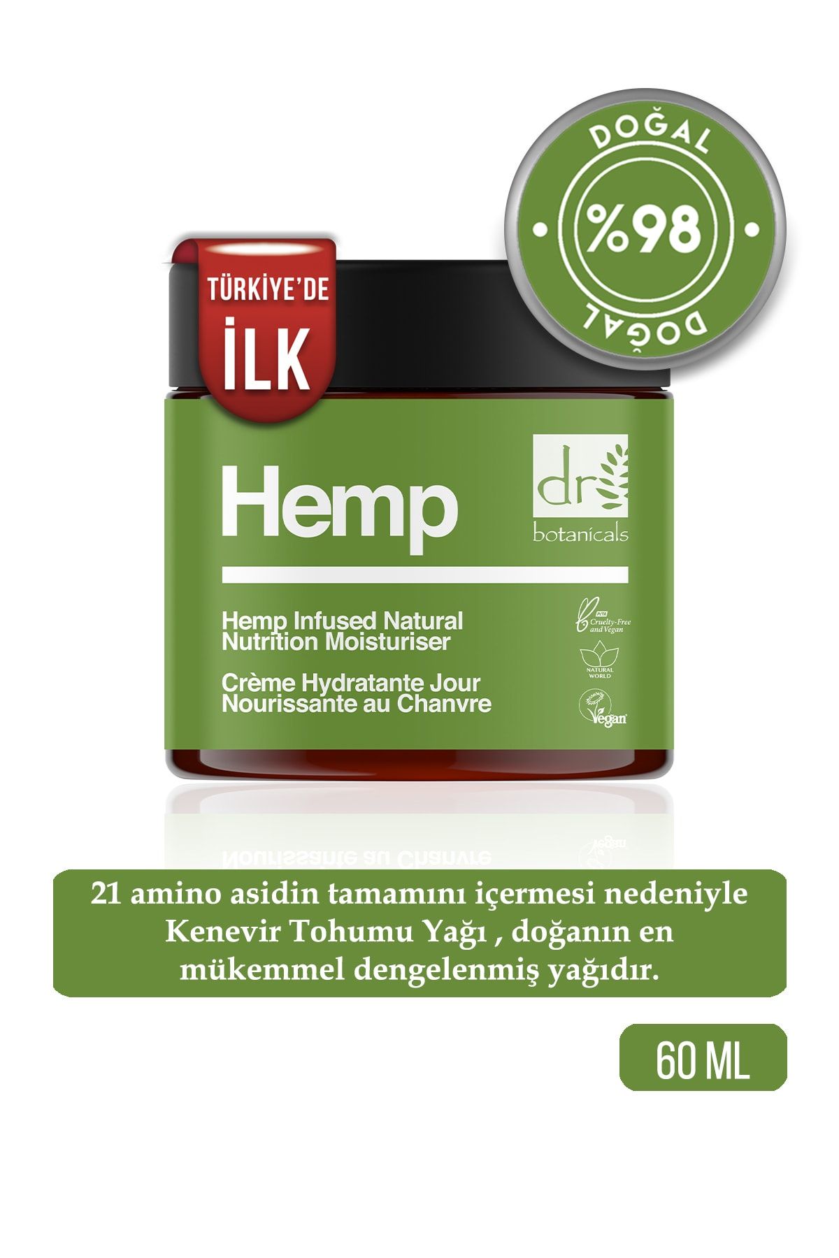 Dr. Botanicals Hemp Rahatlatıcı Antioksidan Gece Kremi 60 ml