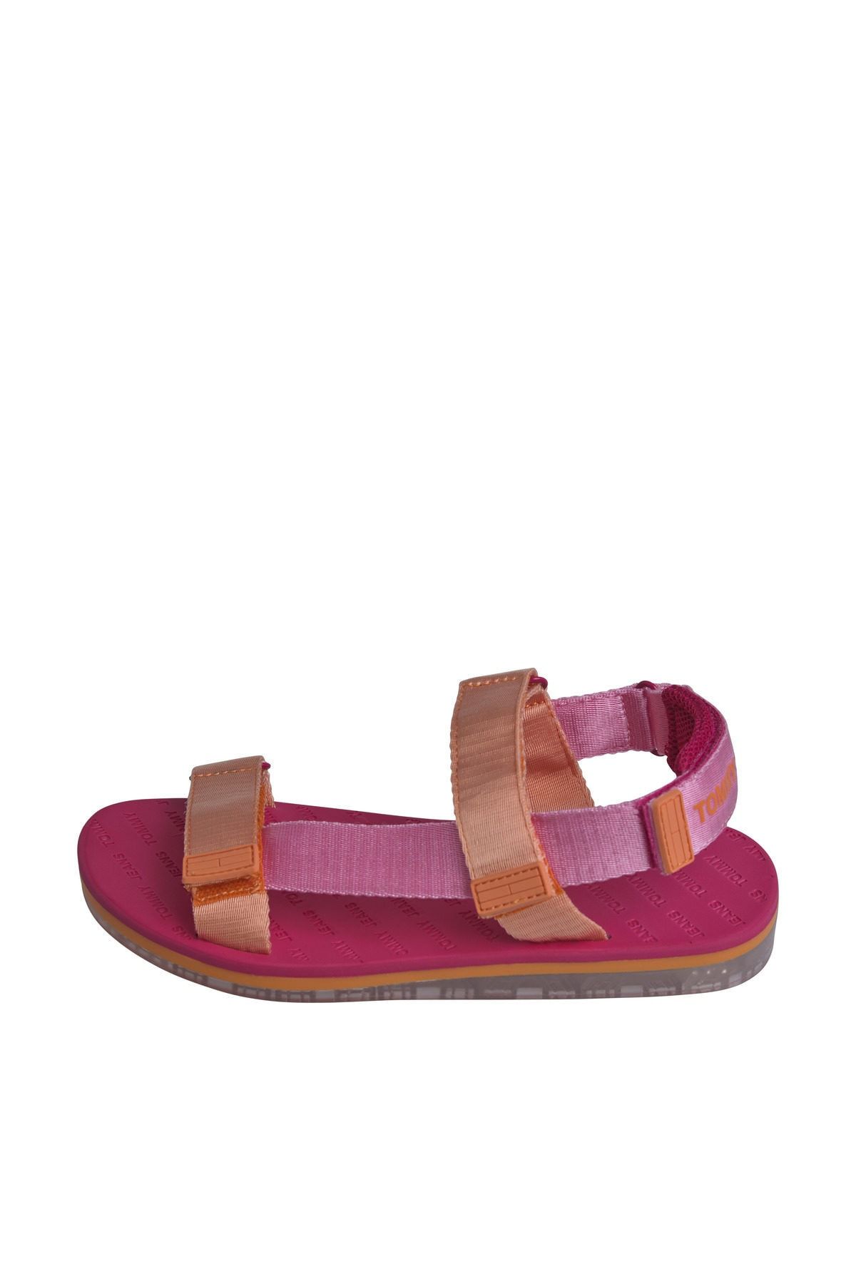 Tommy Hilfiger Kadın Kırmızı Sandalet Pop Color Flat Sandal EN0EN00837