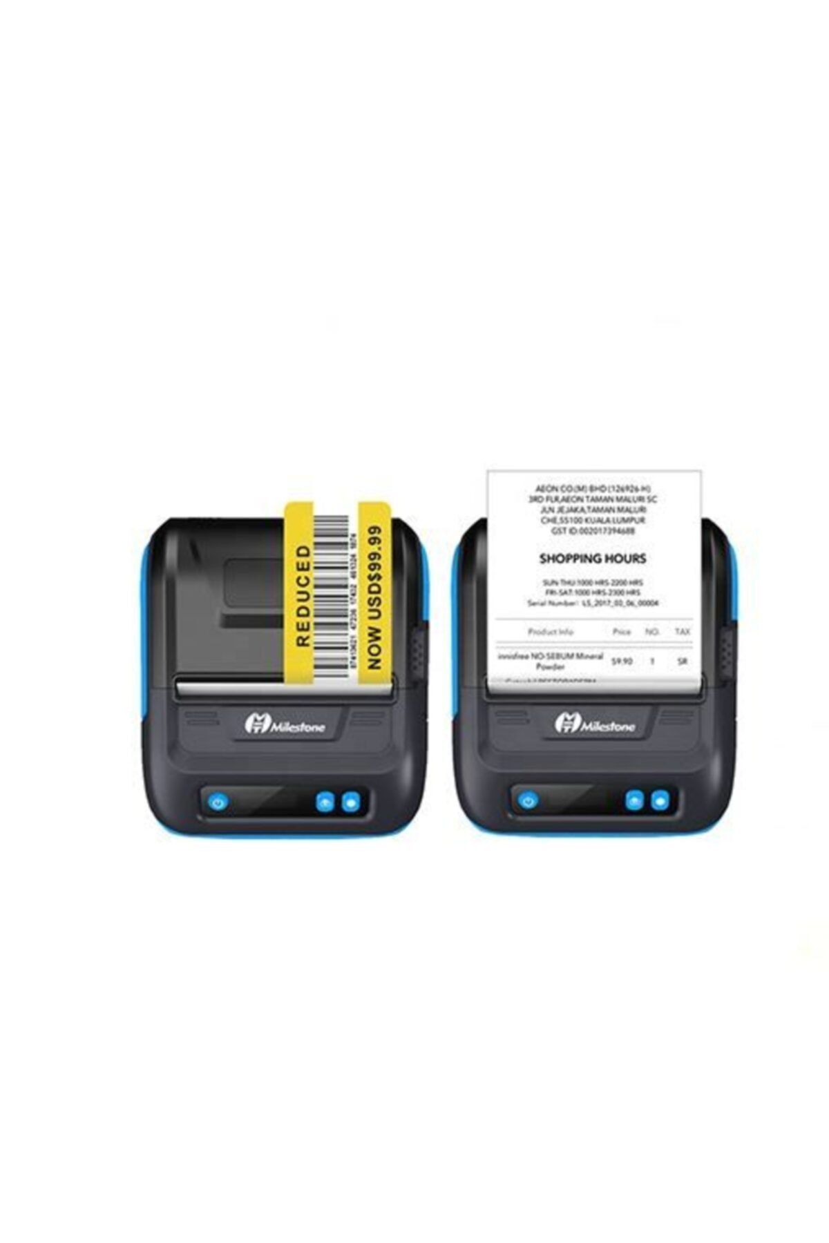 Milestone 80mm Bluetooth Termal Yazıcı Fiş Etiket Barkod Yazıcı