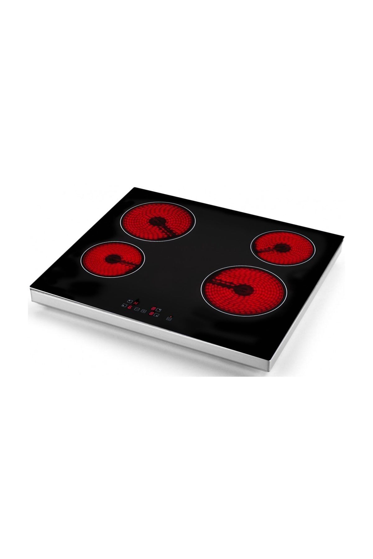 Eminçelik Vc 640 4 Gözü Elektrikli Vitro Seramik Siyah Set Üstü Ocak
