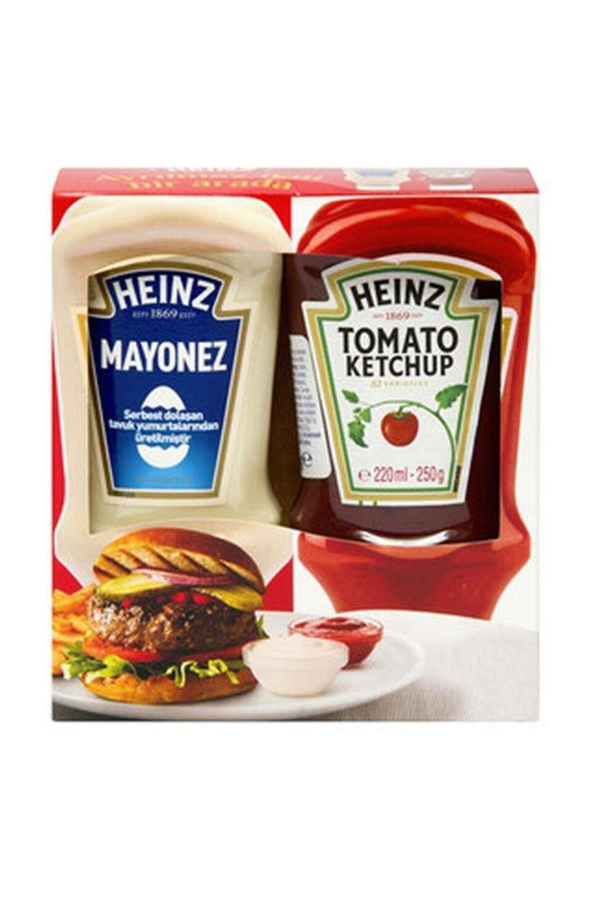 Heinz Büyük Set Ketçap 460 gr + Mayonez 395 gr