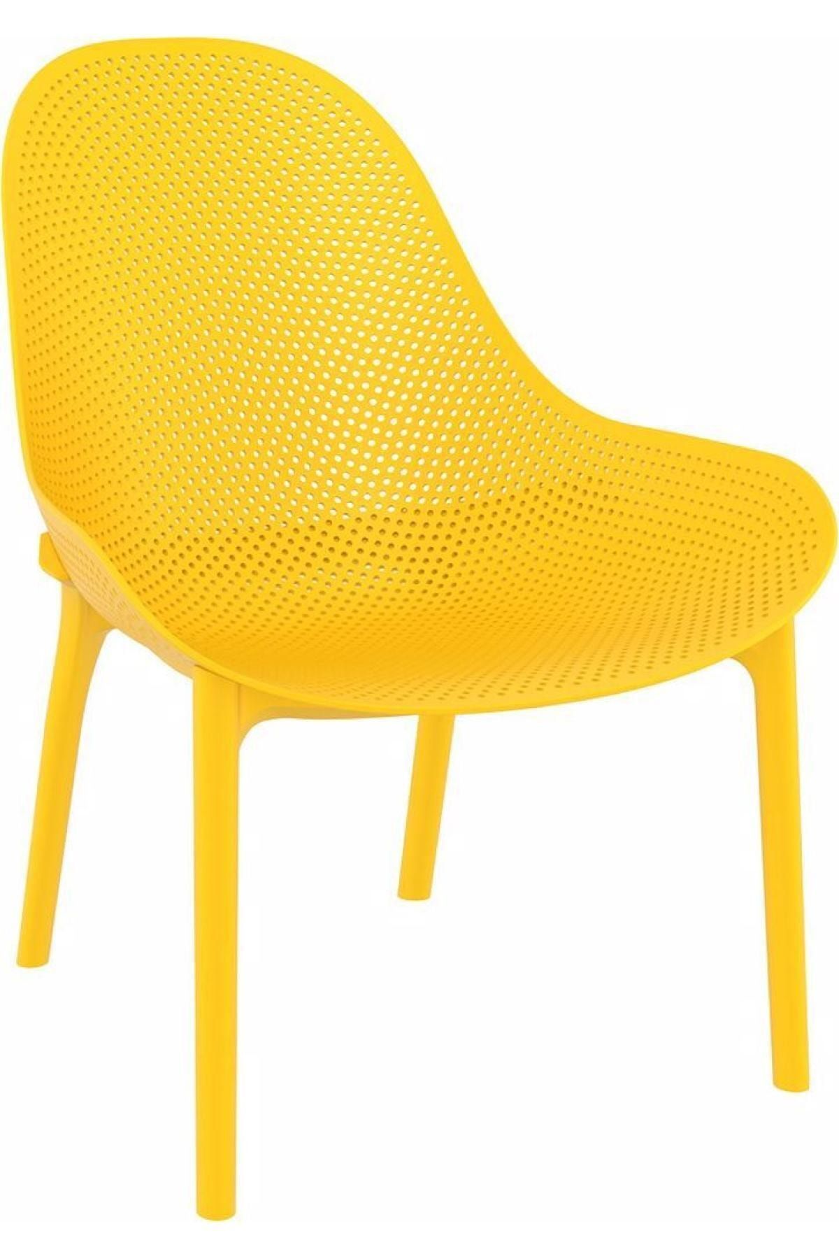Siesta Sarı Plastik Sandalye
