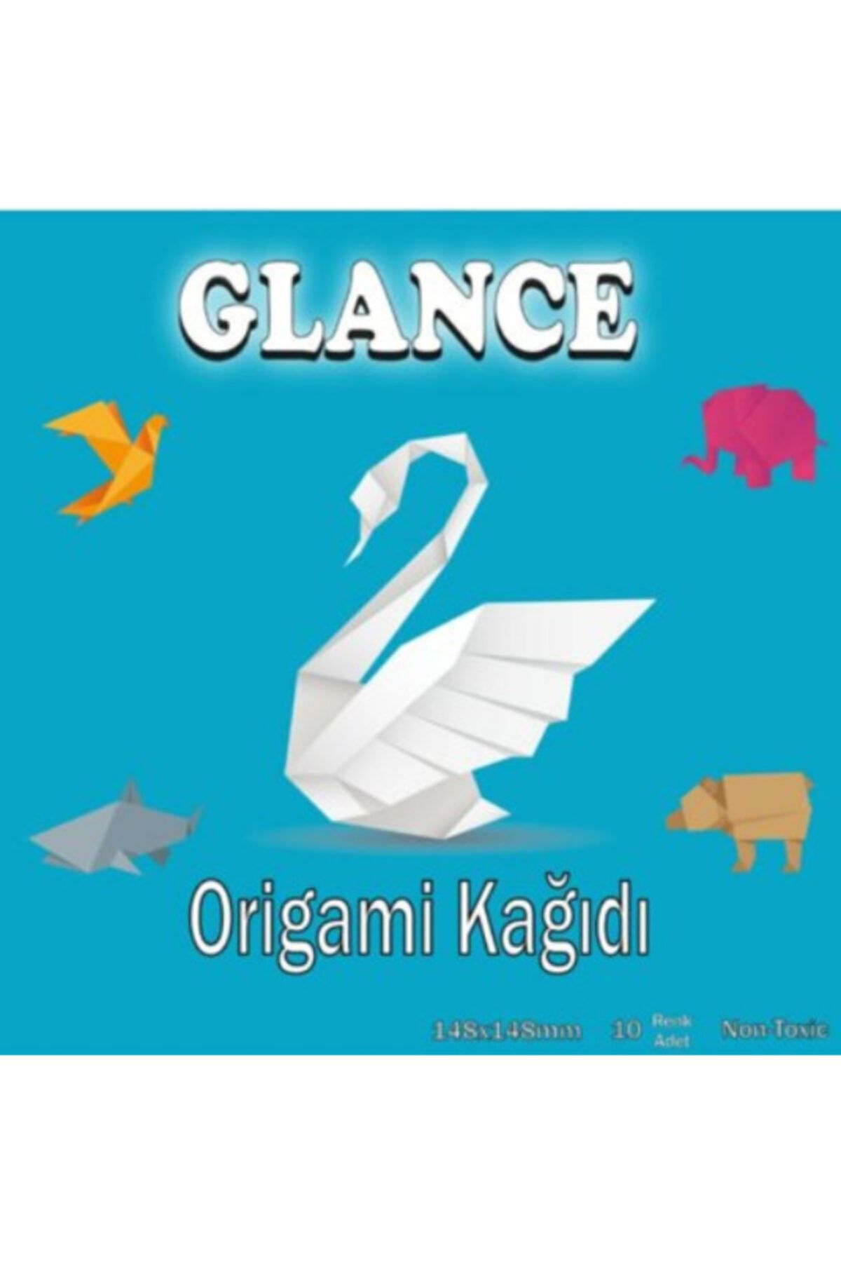 Origami Glance Kağıdı Karışık 10 Renk 148x148 100'lü
