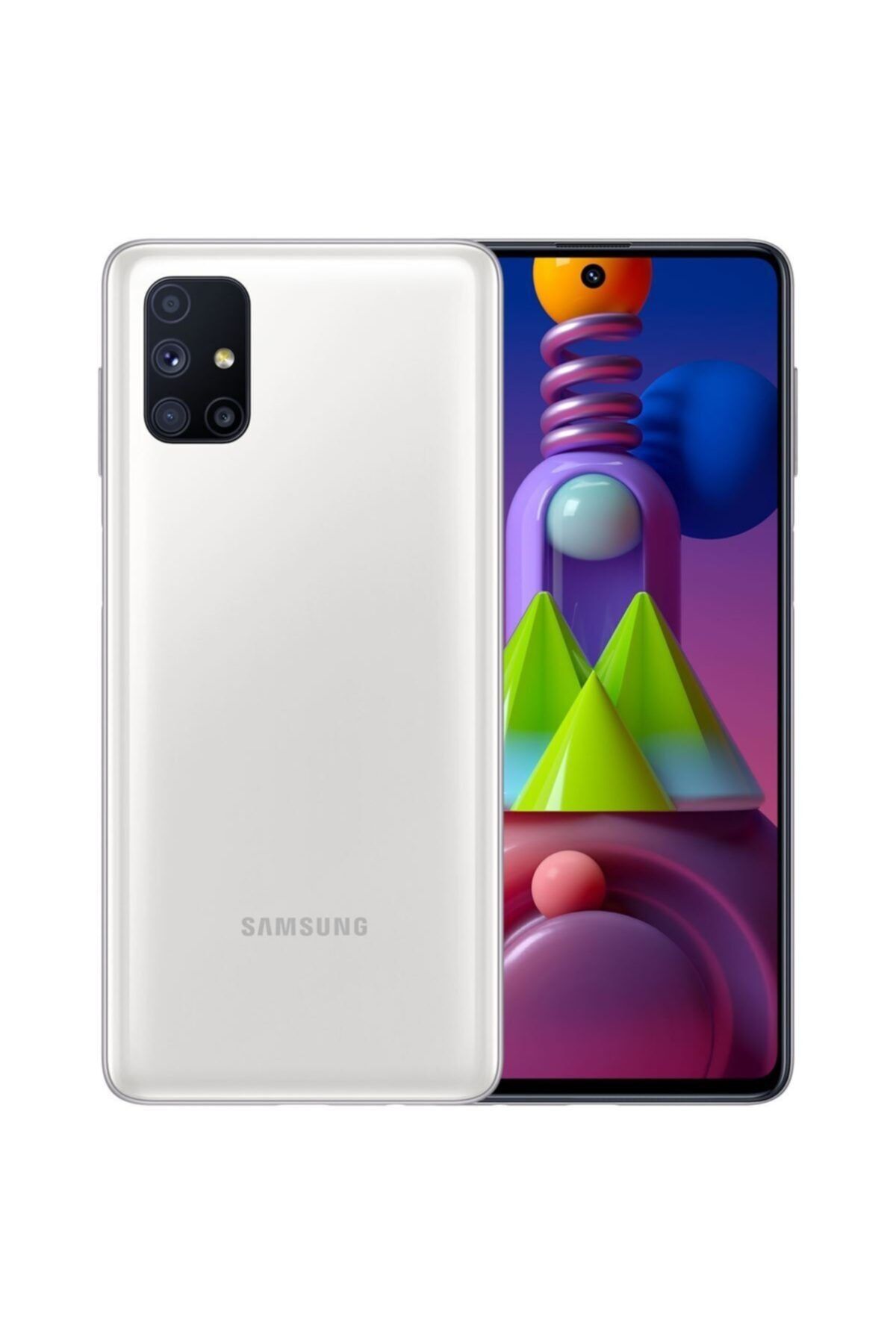 Samsung Galaxy M51 128GB Beyaz Cep Telefonu (Samsung Türkiye Garantili) SM-M515FZWETUR