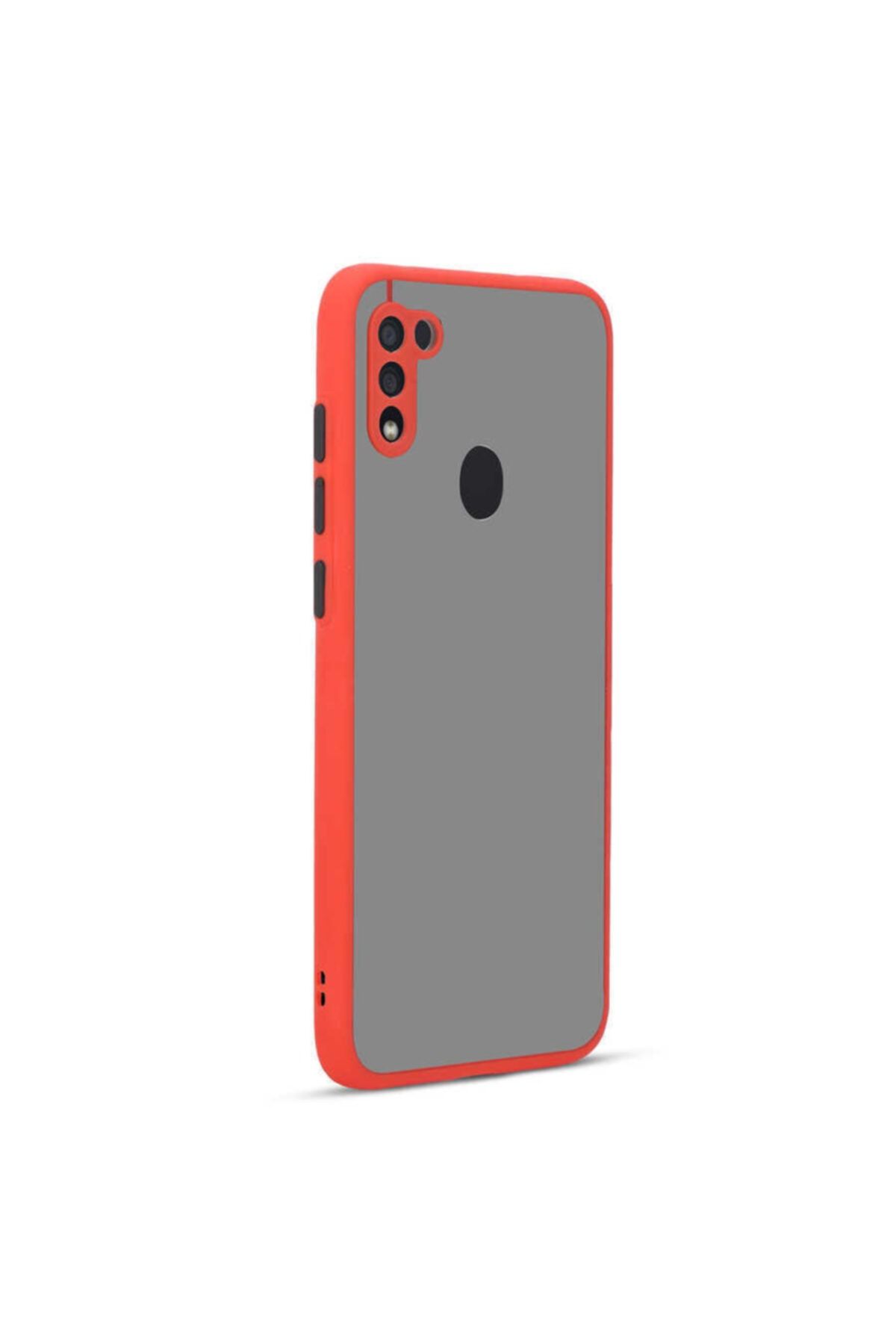 Nezih Case Samsung A11 Renkli Silikon Kılıf (parmak Izi Yapmaz Leke Tutmaz) Kırmızı