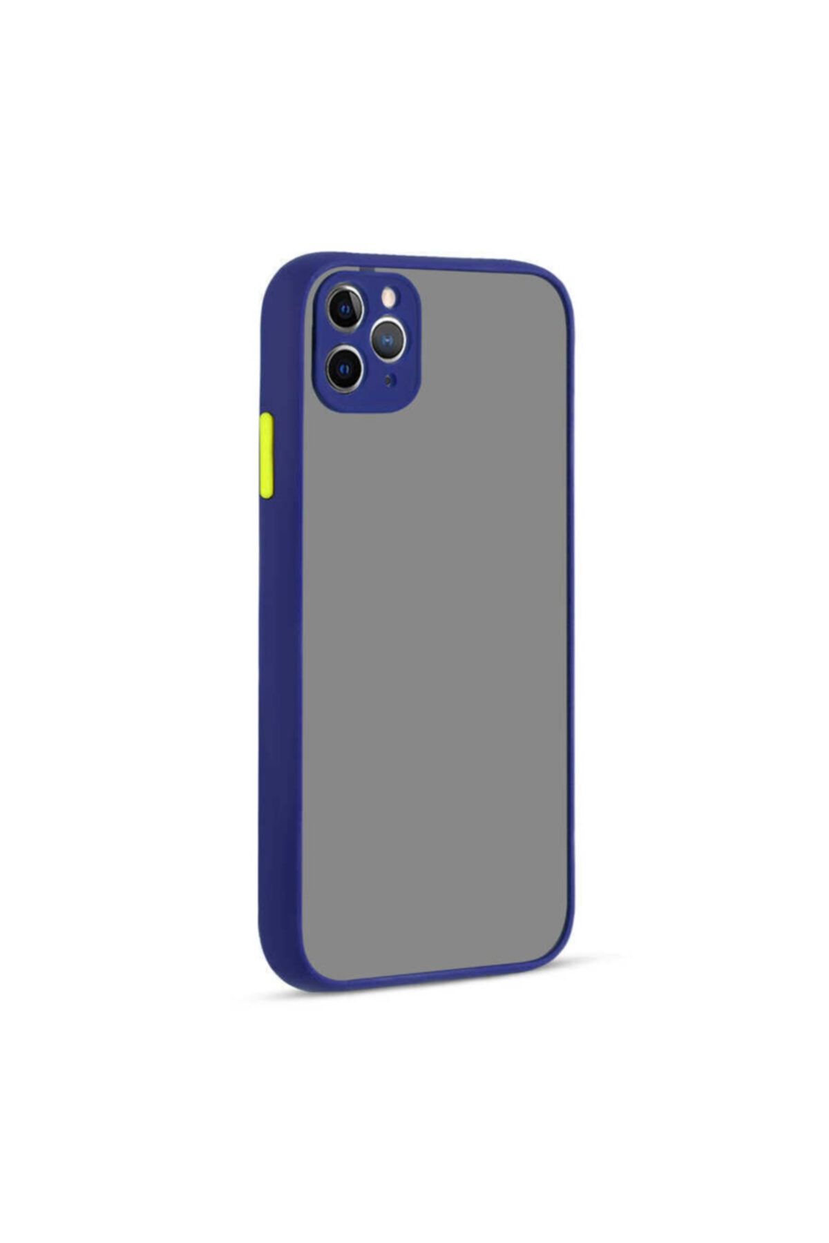 Nezih Case Apple Iphone 11 Pro Max Renkli Silikon Kılıf (parmak Izi Yapmaz Leke Tutmaz) Lacivert