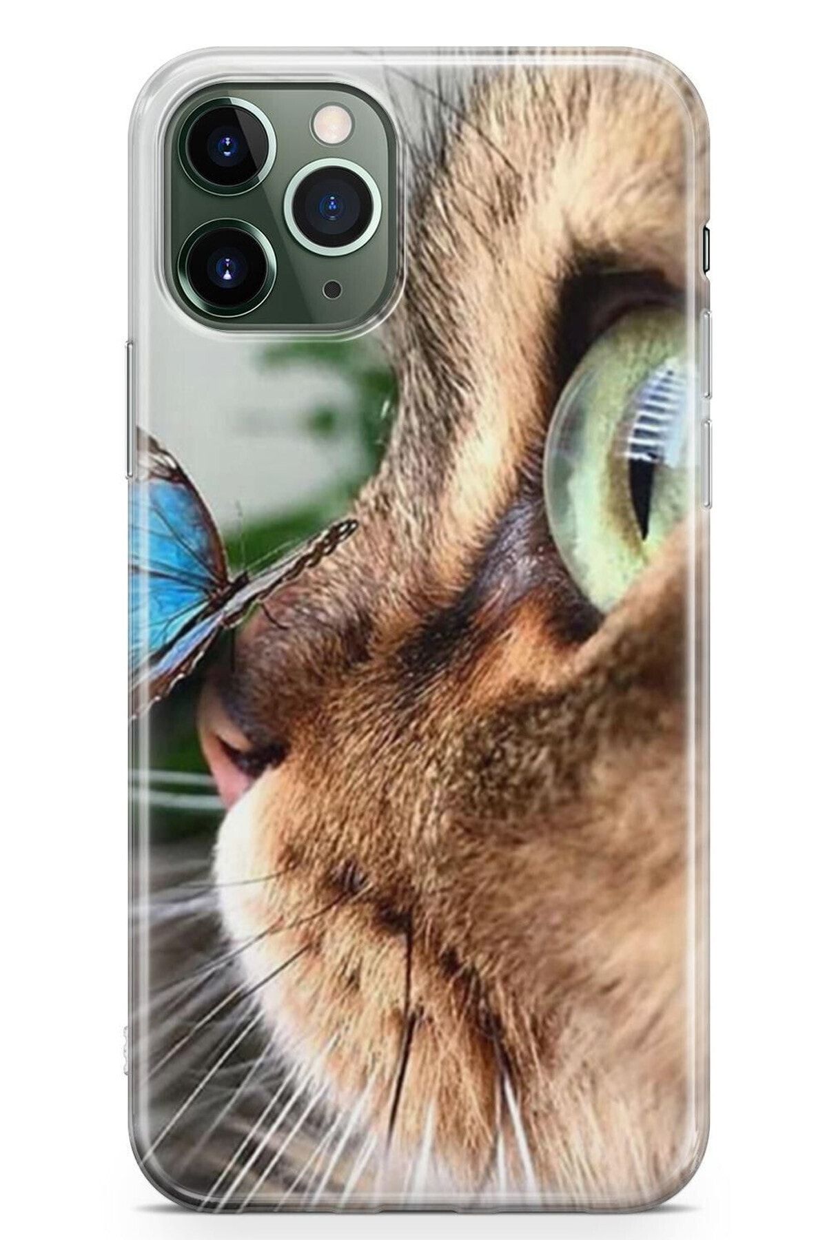 Zipax Samsung Galaxy S20 Ultra Kılıf Şaşkın Kedi Desenli Baskılı Silikon Kilif - Mel-109578