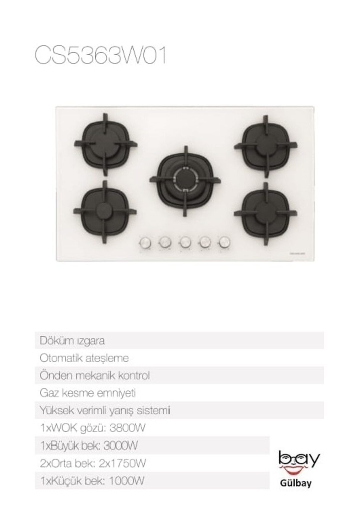 Silverline Cs5363w01 Ankastre Ocak