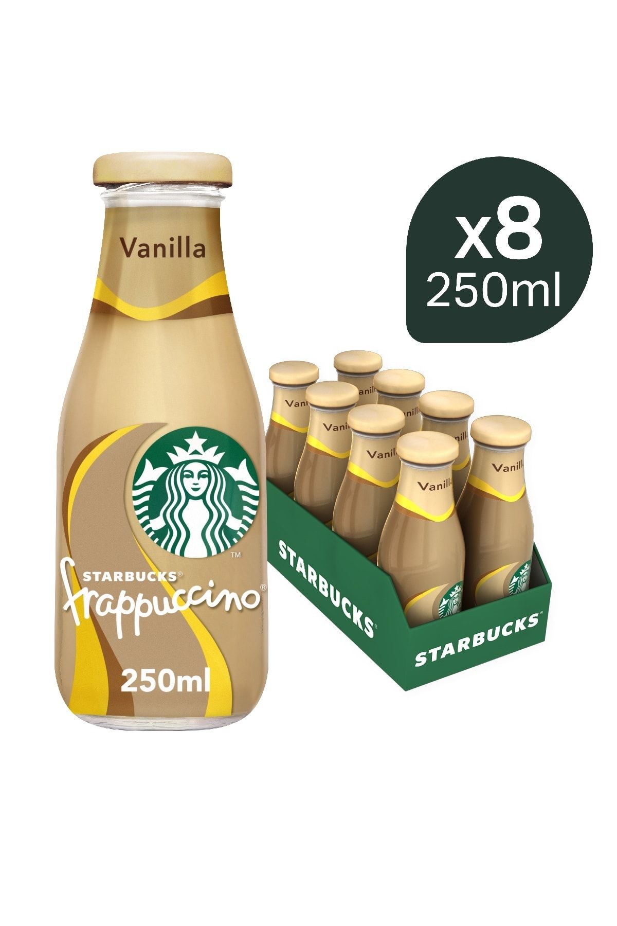 Starbucks Frappuccino Vanilla Aromalı 250 ml x 8 adet