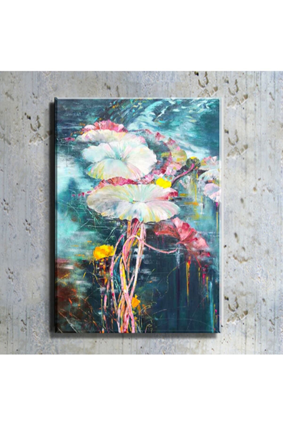 mağazacım Çiçekler Yağlı Boya Reprodüksiyon (70x100 Cm) Kanvas Tablo Tbl1364