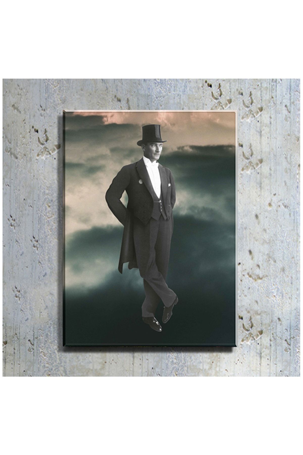 mağazacım Atatürk Frak Giymiş Boy Resmi (80x110 Cm) Kanvas Tablo Tbl1216