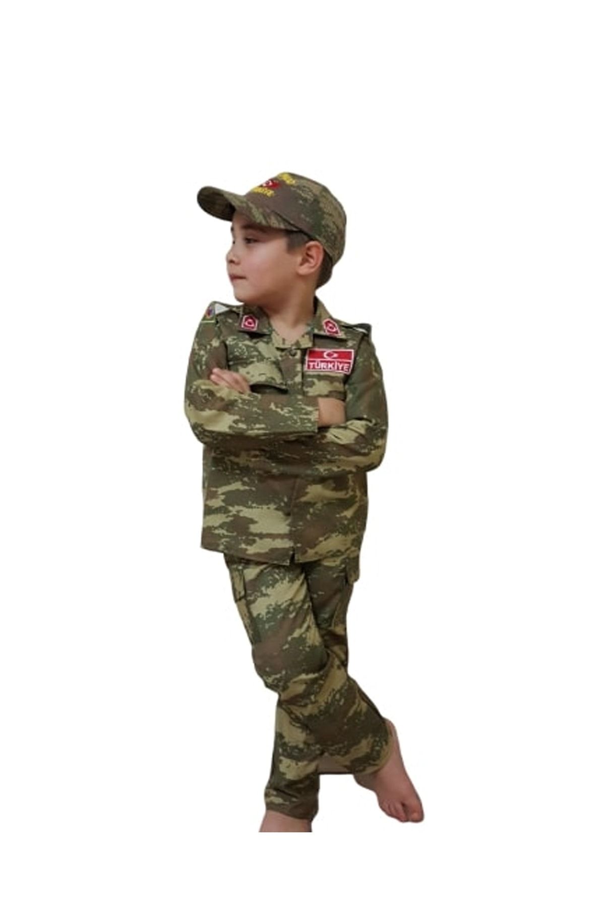 DEHAMODA 3 Parça Çocuk Asker Komando Kostümü