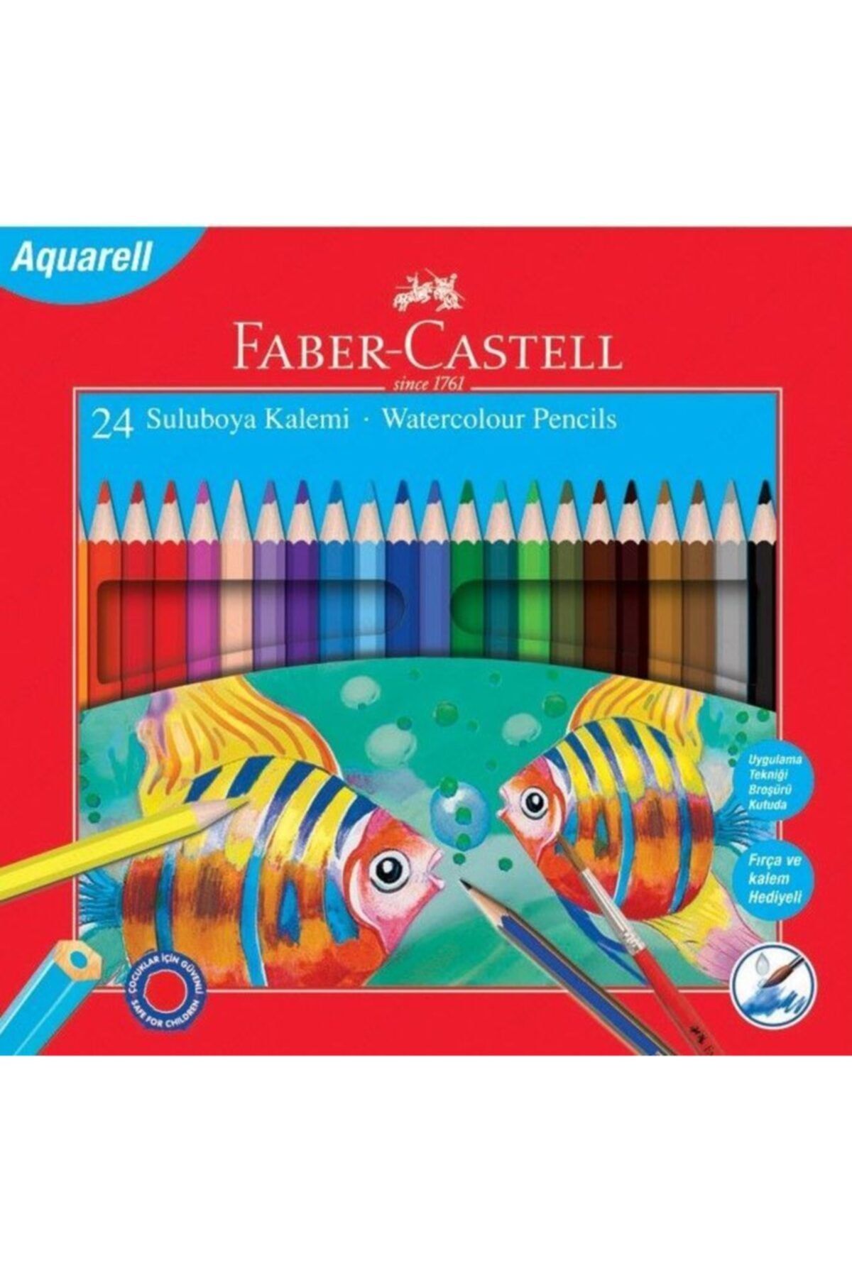 Faber Castell Sulu Kuru Boya 24 Renk 24lü